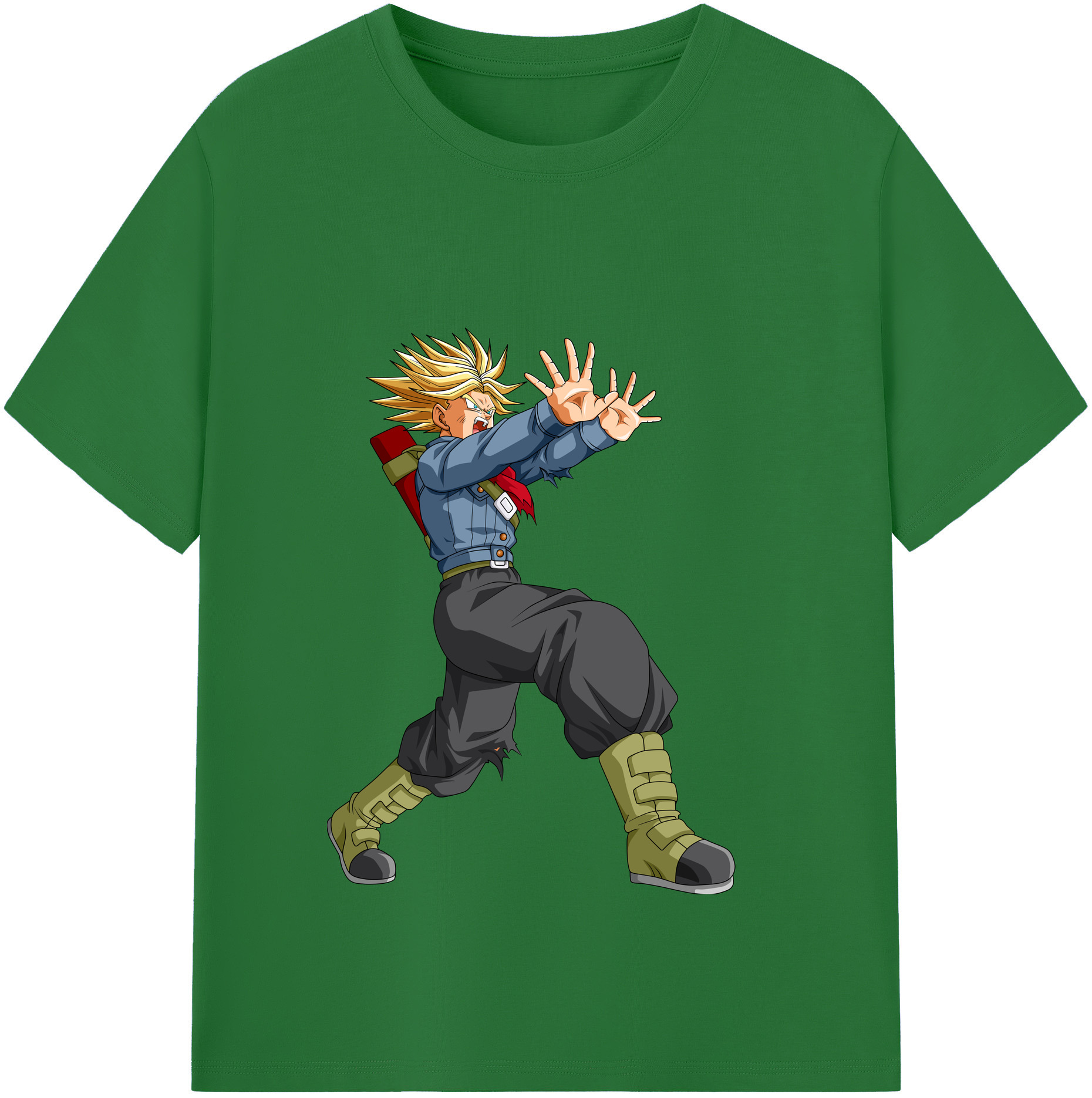 （画像用） ドラゴンボール トランクス（Torankusu）DRAGON BALL Trunks 綿100％半袖Tシャツ（フロントプリント）