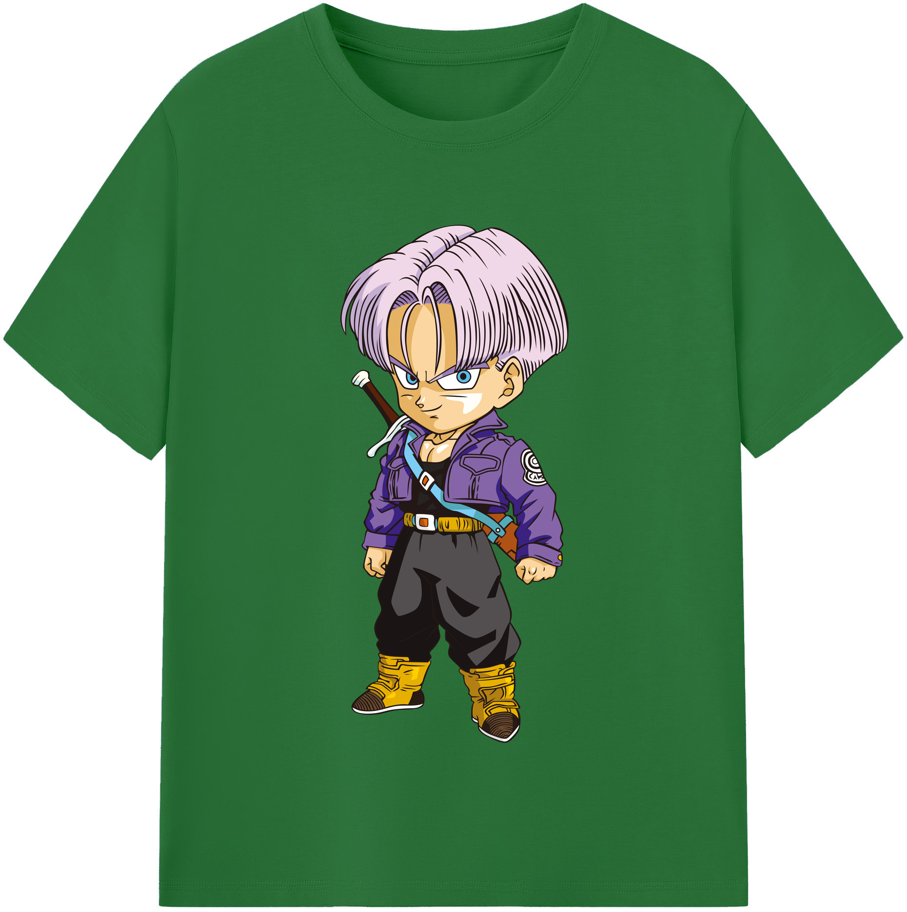 （画像用） ドラゴンボール トランクス（Torankusu）DRAGON BALL Trunks 綿100％半袖Tシャツ（フロントプリント）
