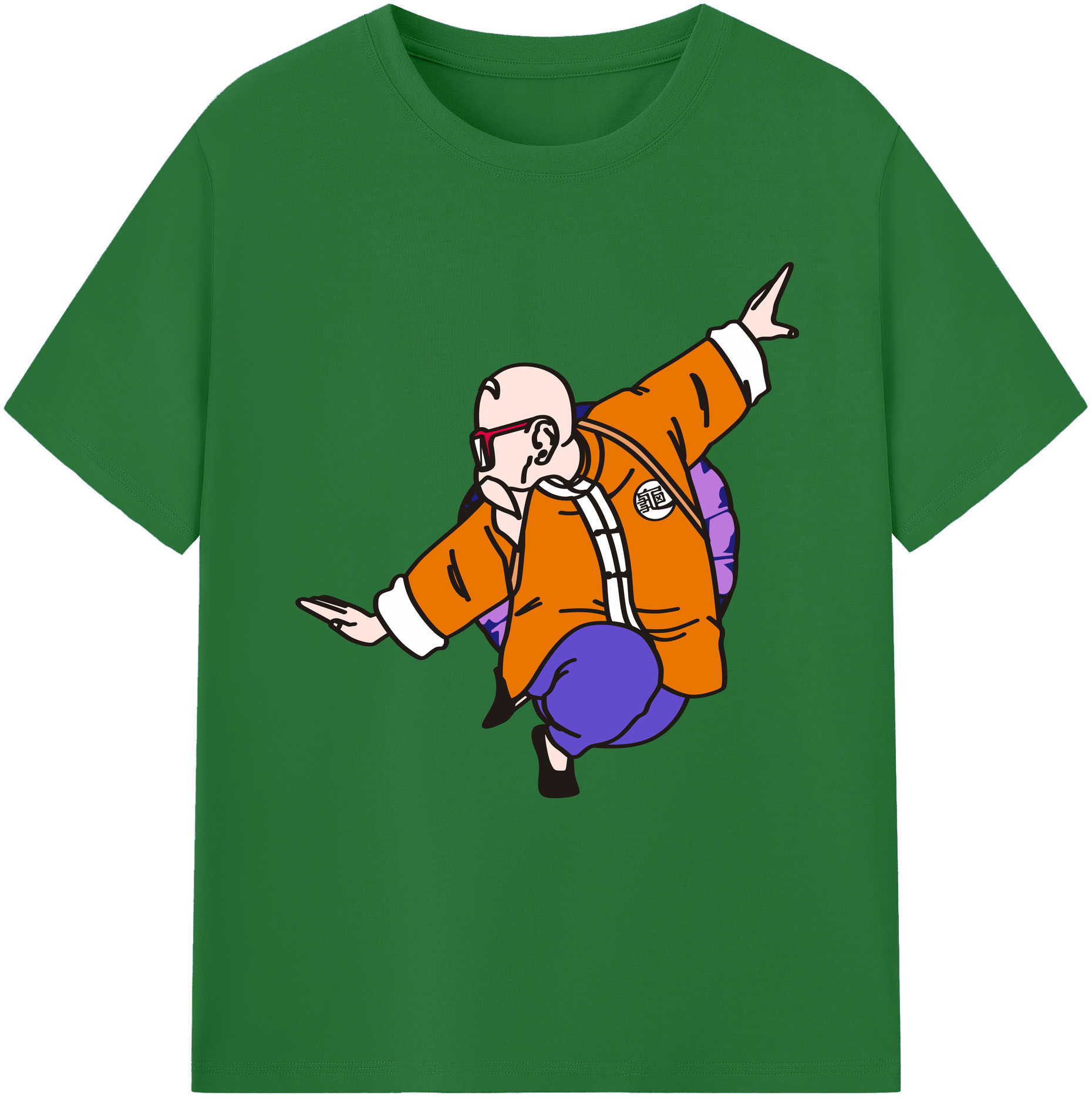 （画像用） ドラゴンボール 亀仙人（かめせんにん） DRAGON BALL Master Roshi Kame Sennin 綿100％半袖Tシャツ（フロントプリント）