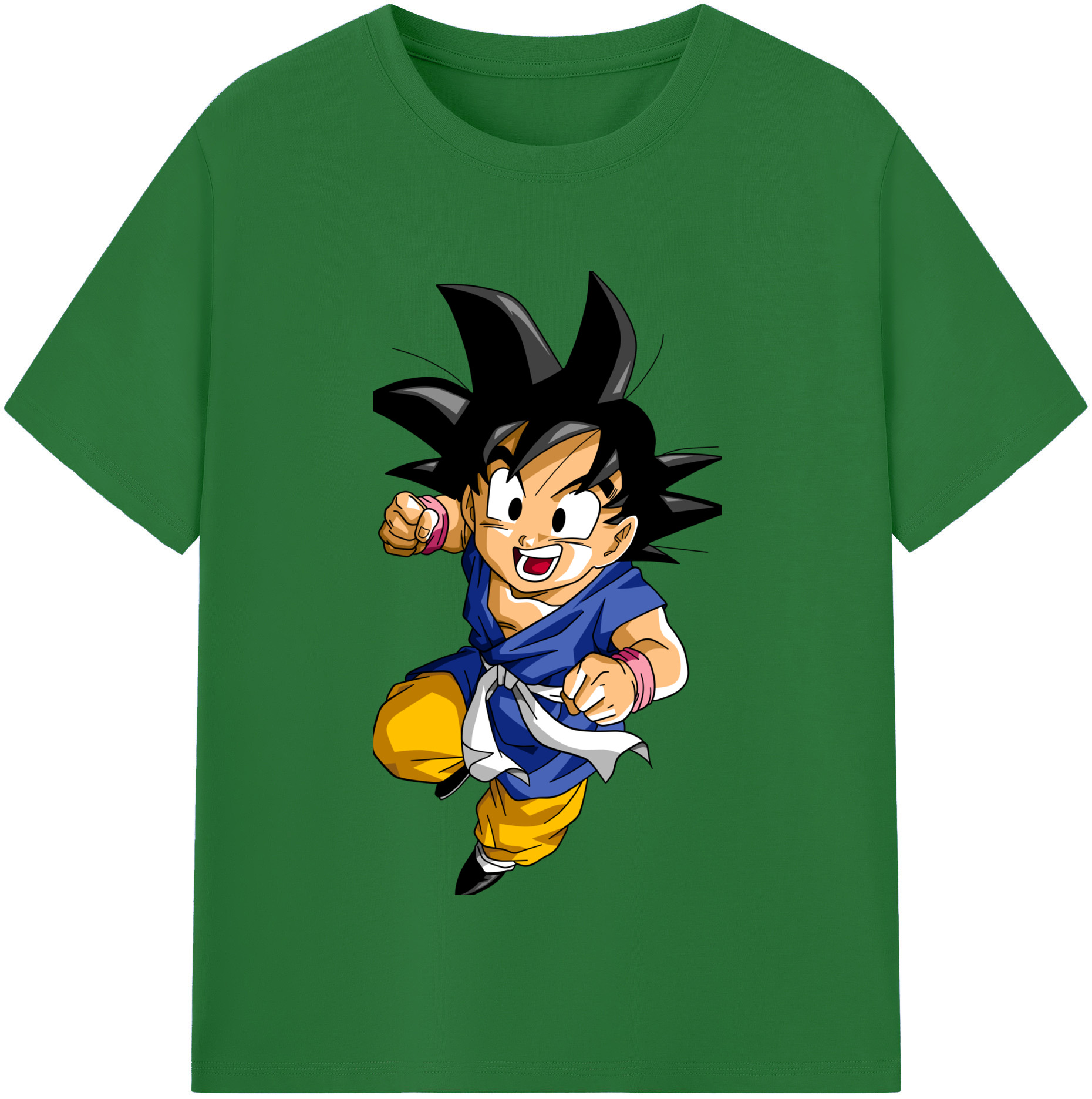 （画像用） ドラゴンボール 孫悟天 そん ごてん DRAGON BALL Son Goten 綿100％半袖Tシャツ（フロントプリント）