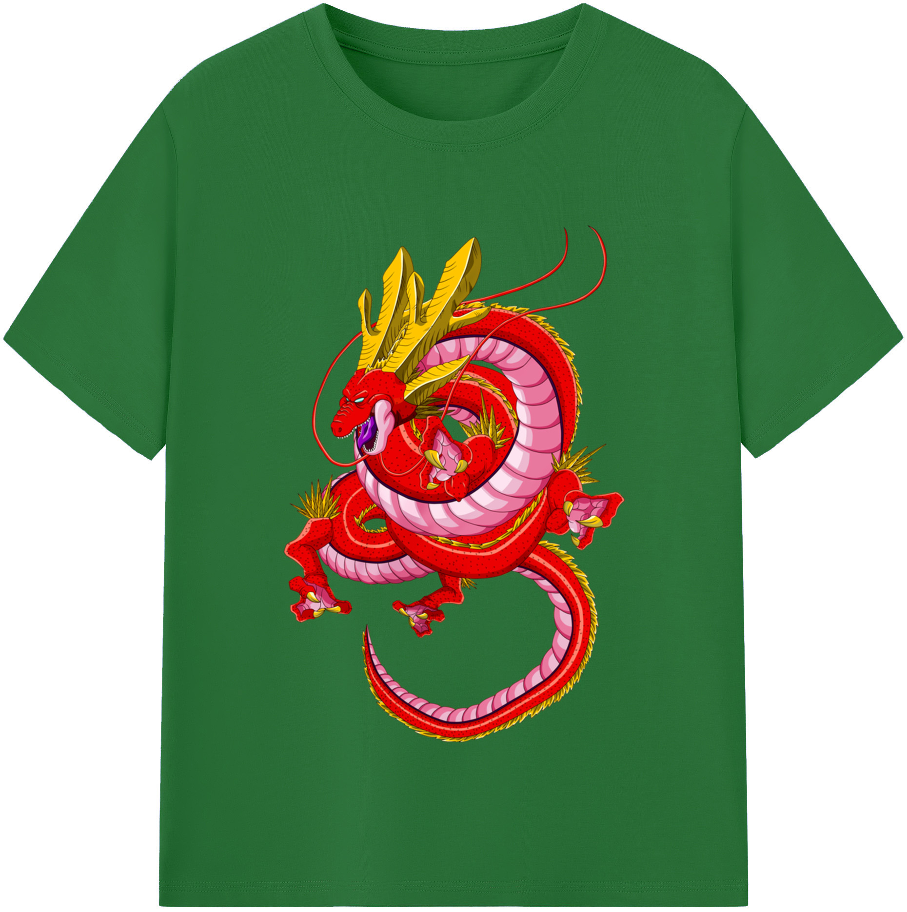 （画像用） ドラゴンボール 神龍 シェンロン DRAGON BALL Shenron 綿100％半袖Tシャツ（フロントプリント）