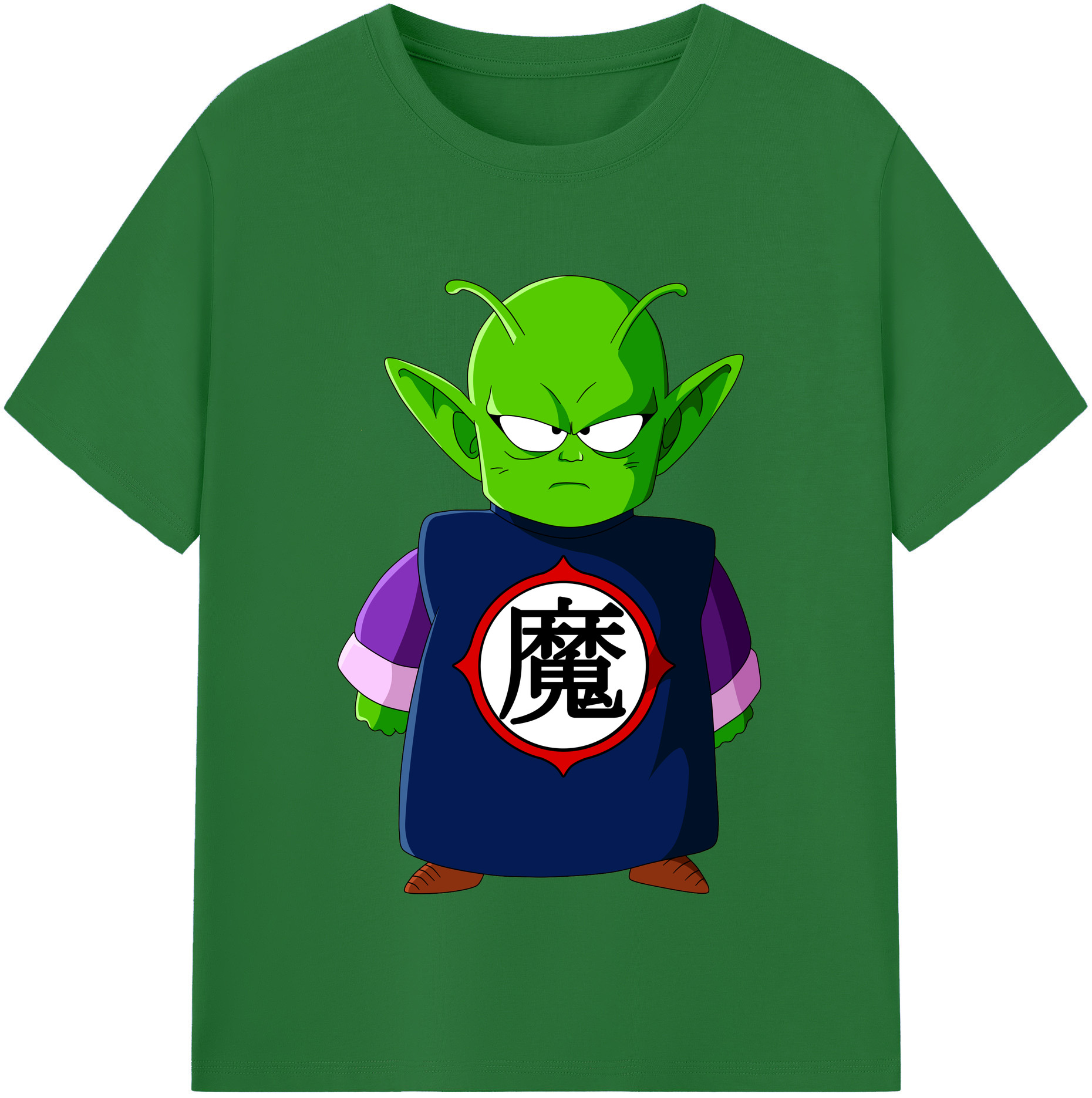 （画像用） ドラゴンボール ピッコロ DRAGON BALL Piccolo 綿100％半袖Tシャツ（フロントプリント）