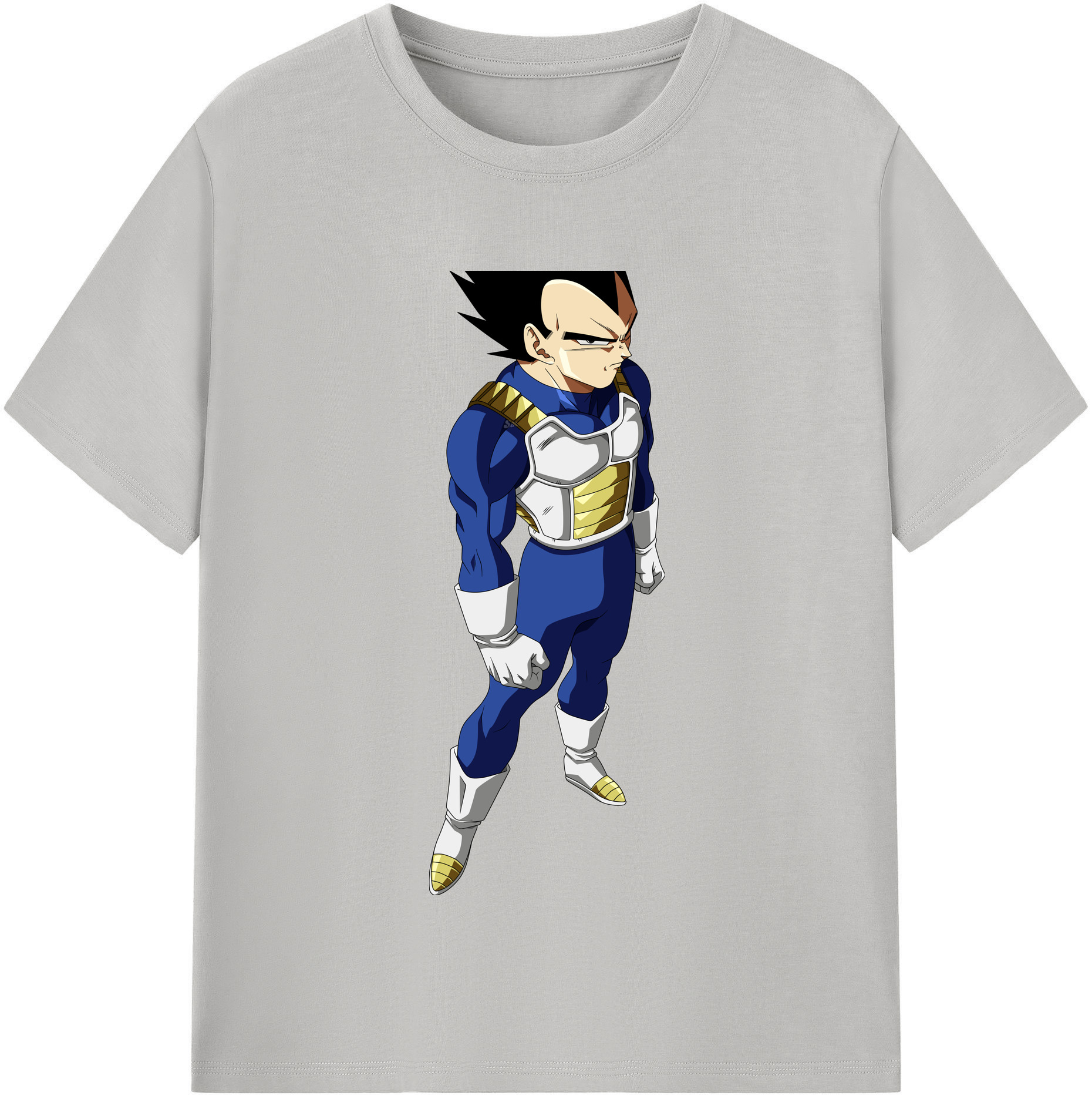 （画像用） ドラゴンボール ベジータ四世（Bejīta Yonsei）DRAGON BALL Vegeta IV 綿100％半袖Tシャツ（フロントプリント）