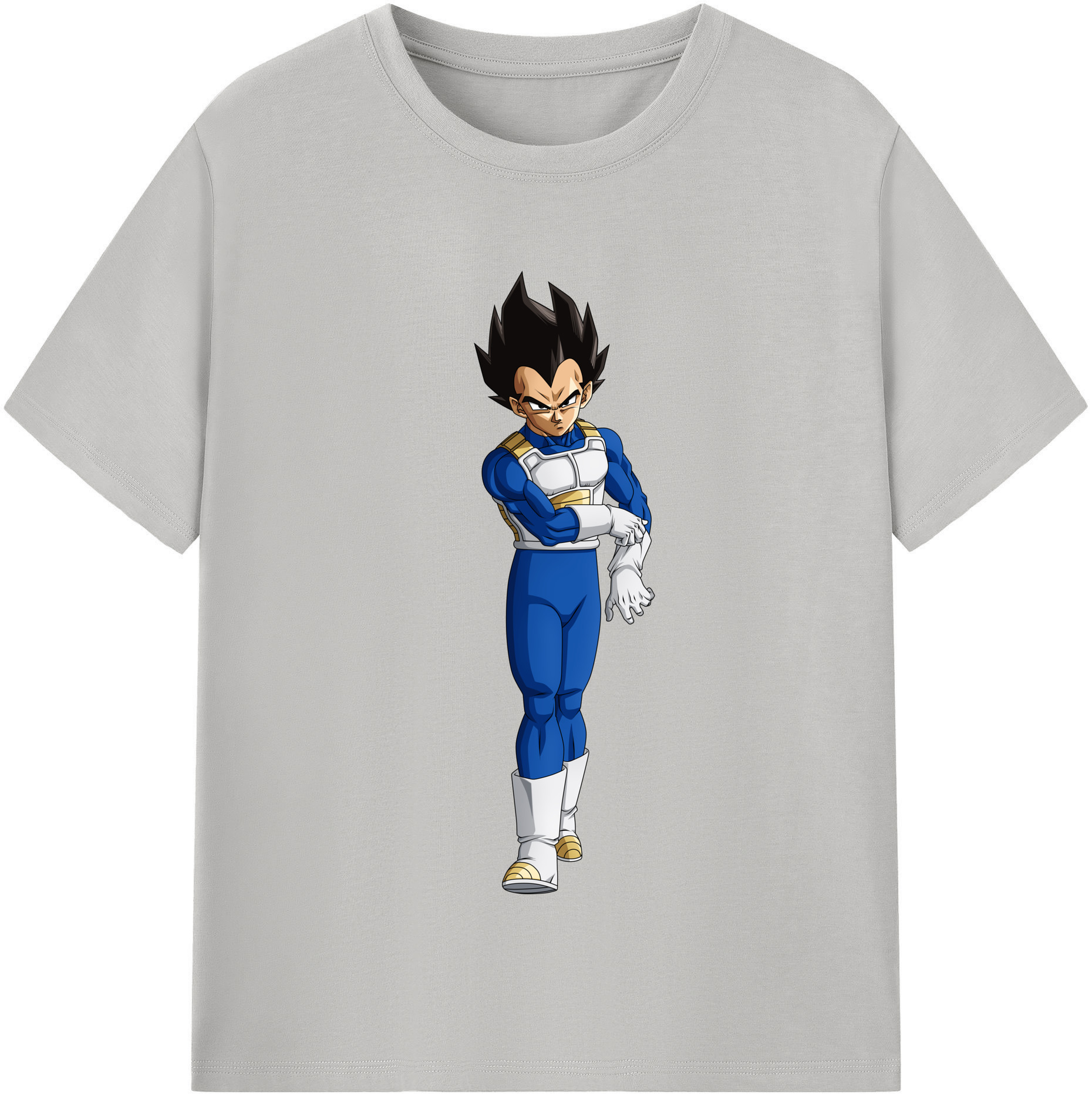 （画像用） ドラゴンボール ベジータ四世（Bejīta Yonsei）DRAGON BALL Vegeta IV 綿100％半袖Tシャツ（フロントプリント）