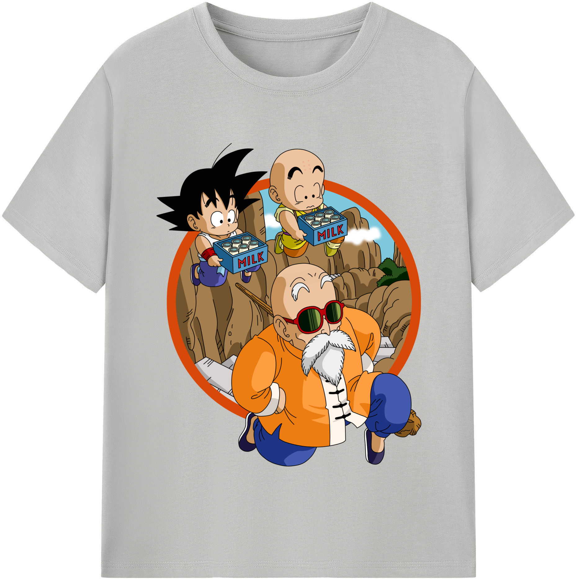（画像用） ドラゴンボール 亀仙人（かめせんにん） DRAGON BALL Master Roshi Kame Sennin 綿100％半袖Tシャツ（フロントプリント）