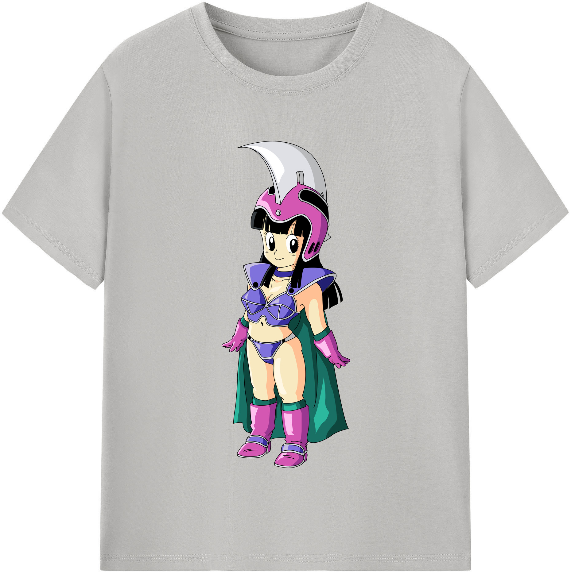 （画像用） ドラゴンボール チチ DRAGON BALL Chichi 綿100％半袖Tシャツ（フロントプリント）