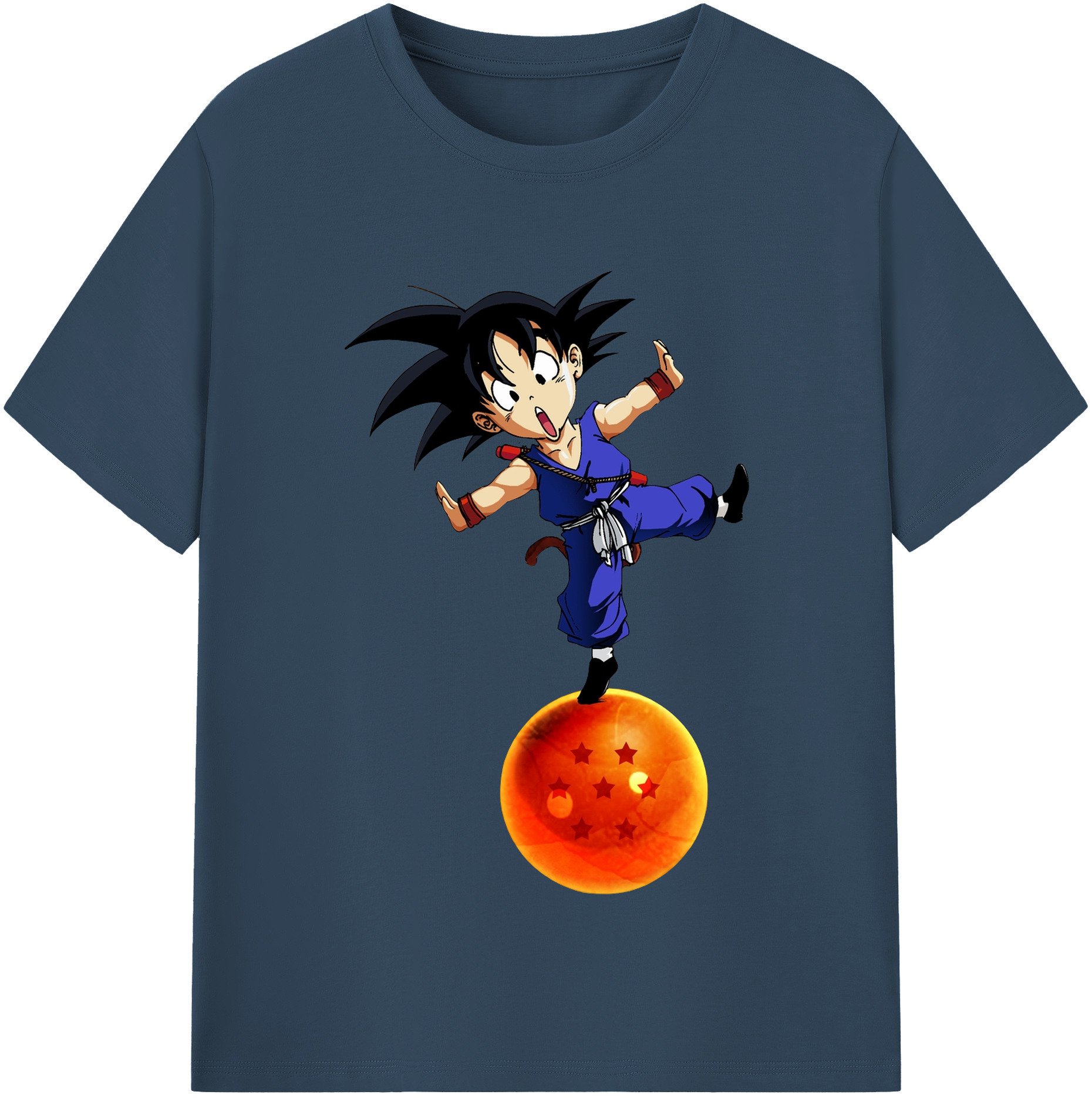 （画像用） ドラゴンボール 孫悟空（そん ごくう）Son Goku カカロット DRAGON BALL Kakarotto 綿100％半袖Tシャツ（フロントプリント）