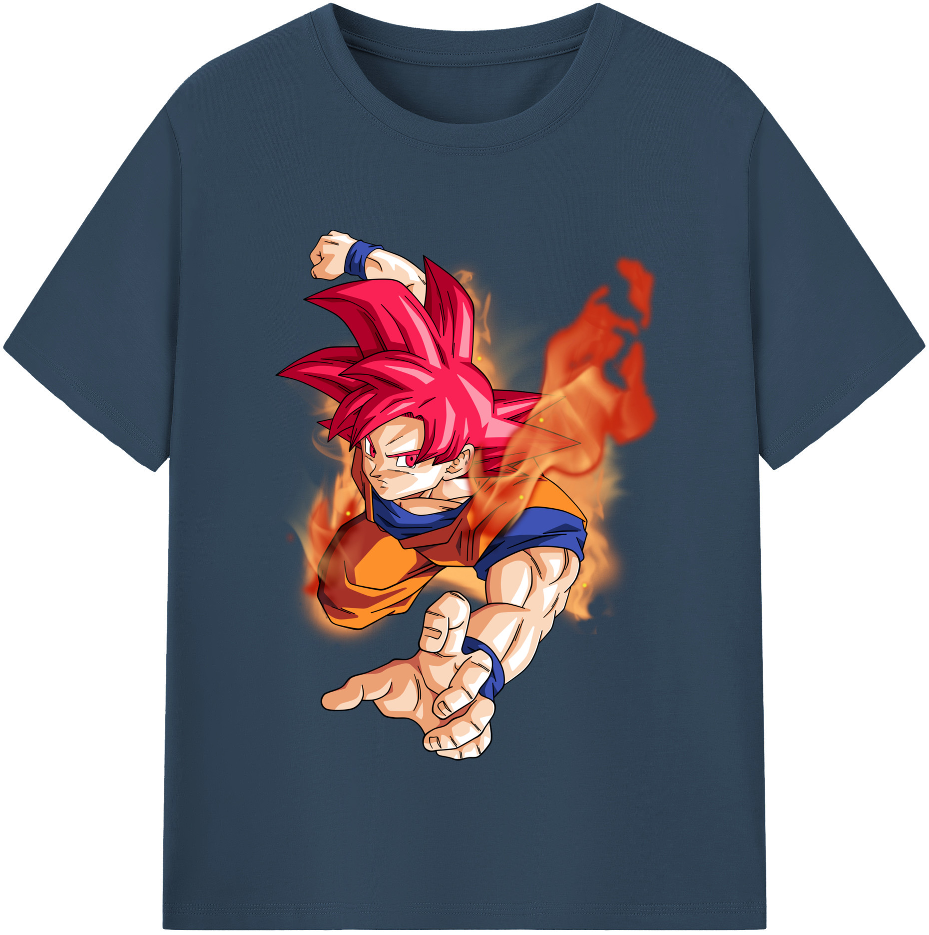 （画像用） ドラゴンボール 孫悟空（そん ごくう）Son Goku カカロット DRAGON BALL Kakarotto 綿100％半袖Tシャツ（フロントプリント）