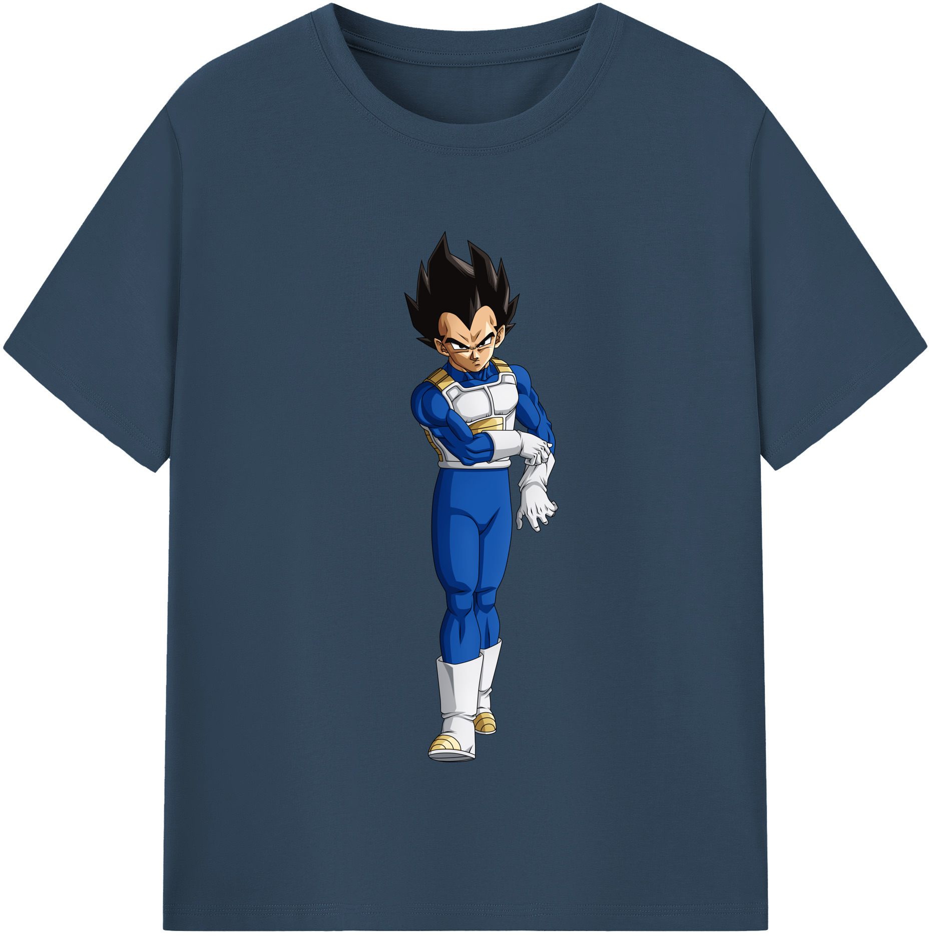 （画像用） ドラゴンボール ベジータ四世（Bejīta Yonsei）DRAGON BALL Vegeta IV 綿100％半袖Tシャツ（フロントプリント）