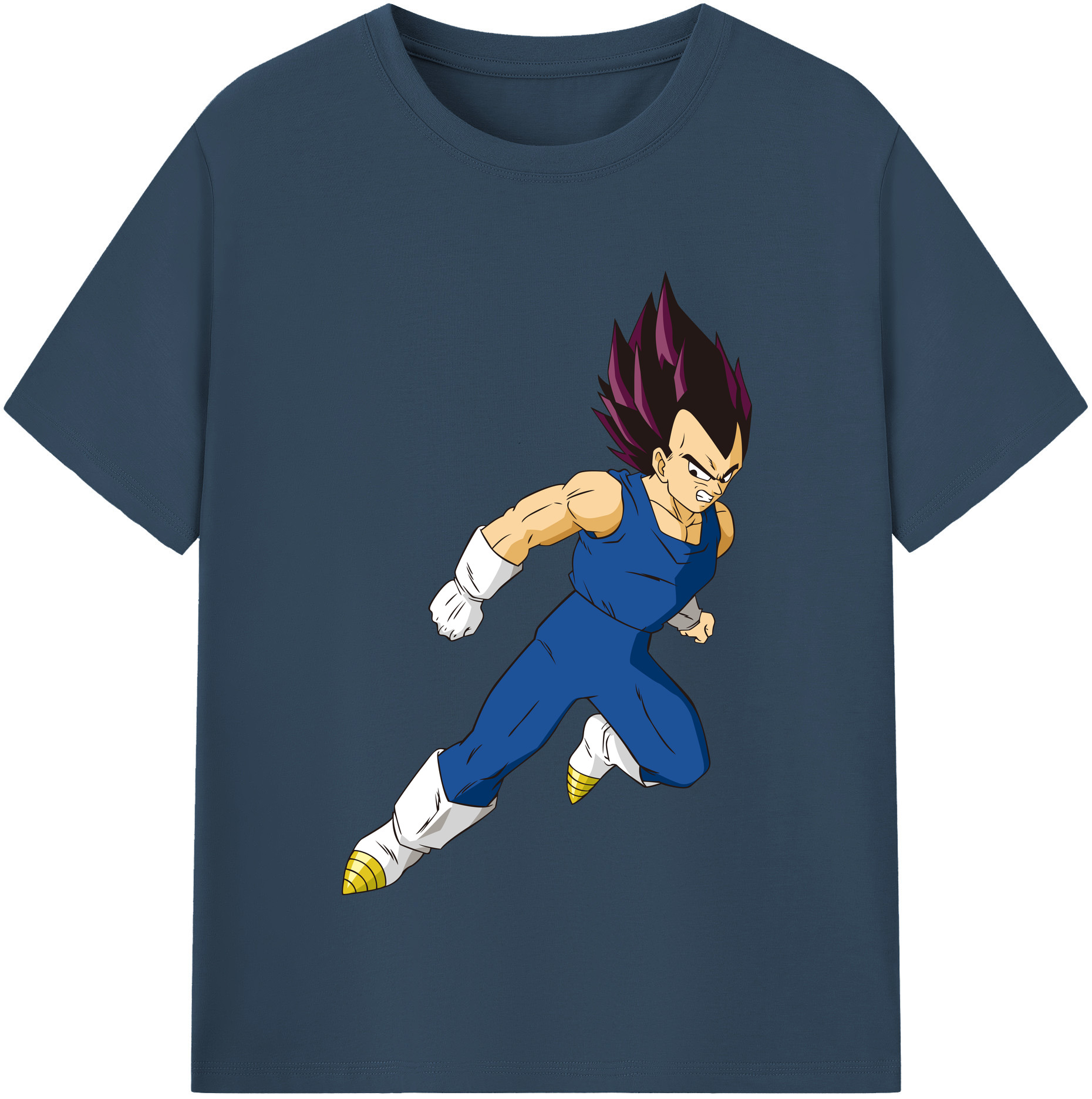 （画像用） ドラゴンボール ベジータ四世（Bejīta Yonsei）DRAGON BALL Vegeta IV 綿100％半袖Tシャツ（フロントプリント）