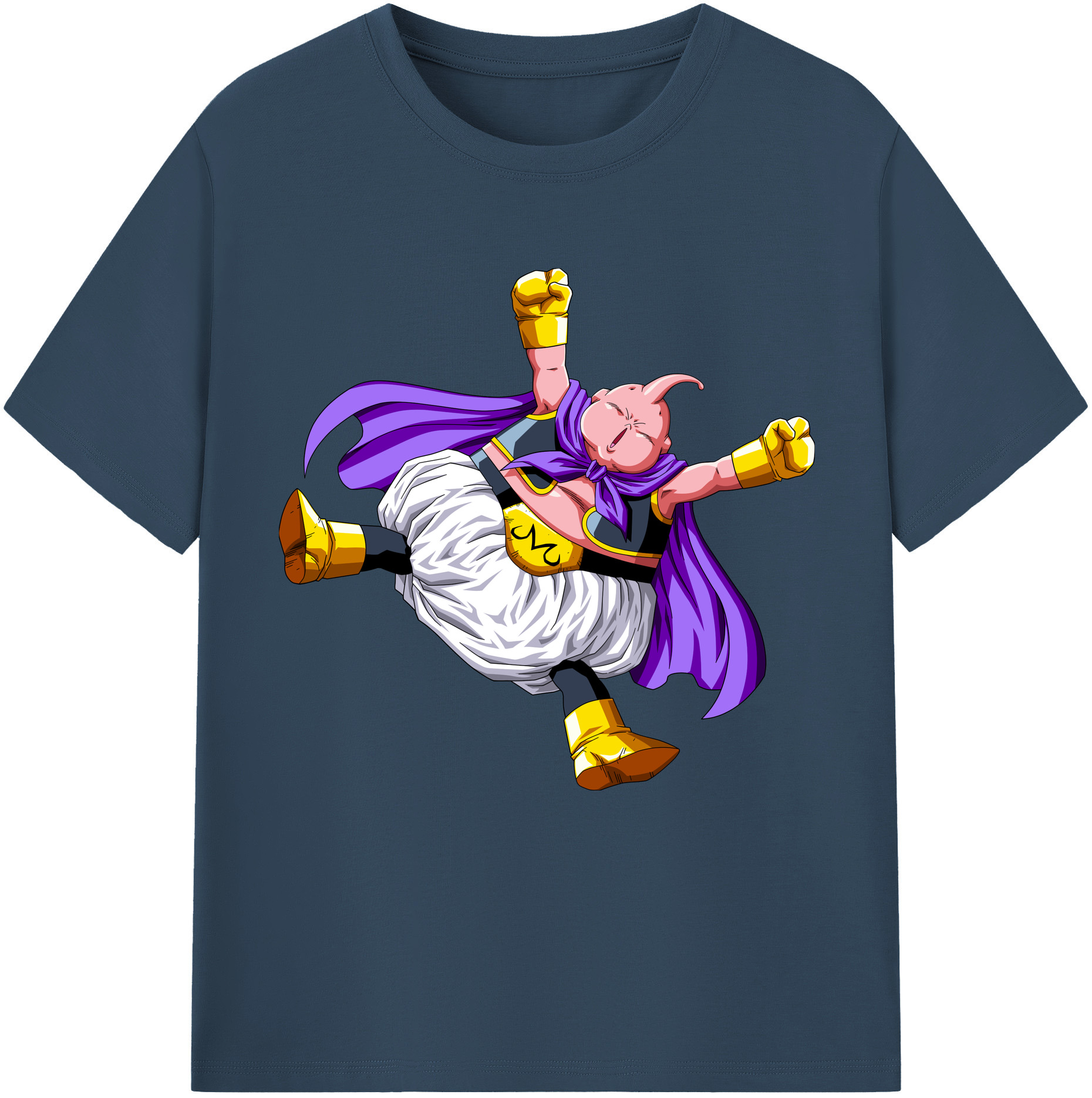 （画像用） ドラゴンボール 魔人ブウ DRAGON BALL Majin Buu 綿100％半袖Tシャツ（フロントプリント）