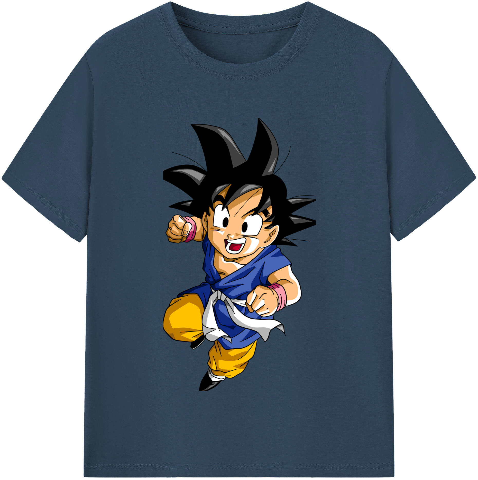 （画像用） ドラゴンボール 孫悟天 そん ごてん DRAGON BALL Son Goten 綿100％半袖Tシャツ（フロントプリント）