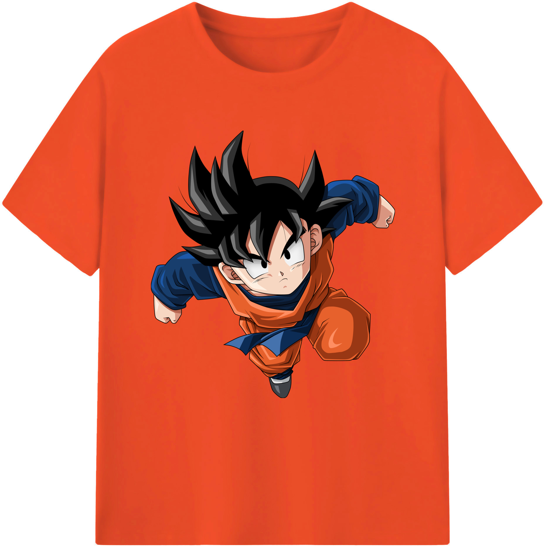 （画像用） ドラゴンボール 孫悟空（そん ごくう）Son Goku カカロット DRAGON BALL Kakarotto 綿100％半袖Tシャツ（フロントプリント）