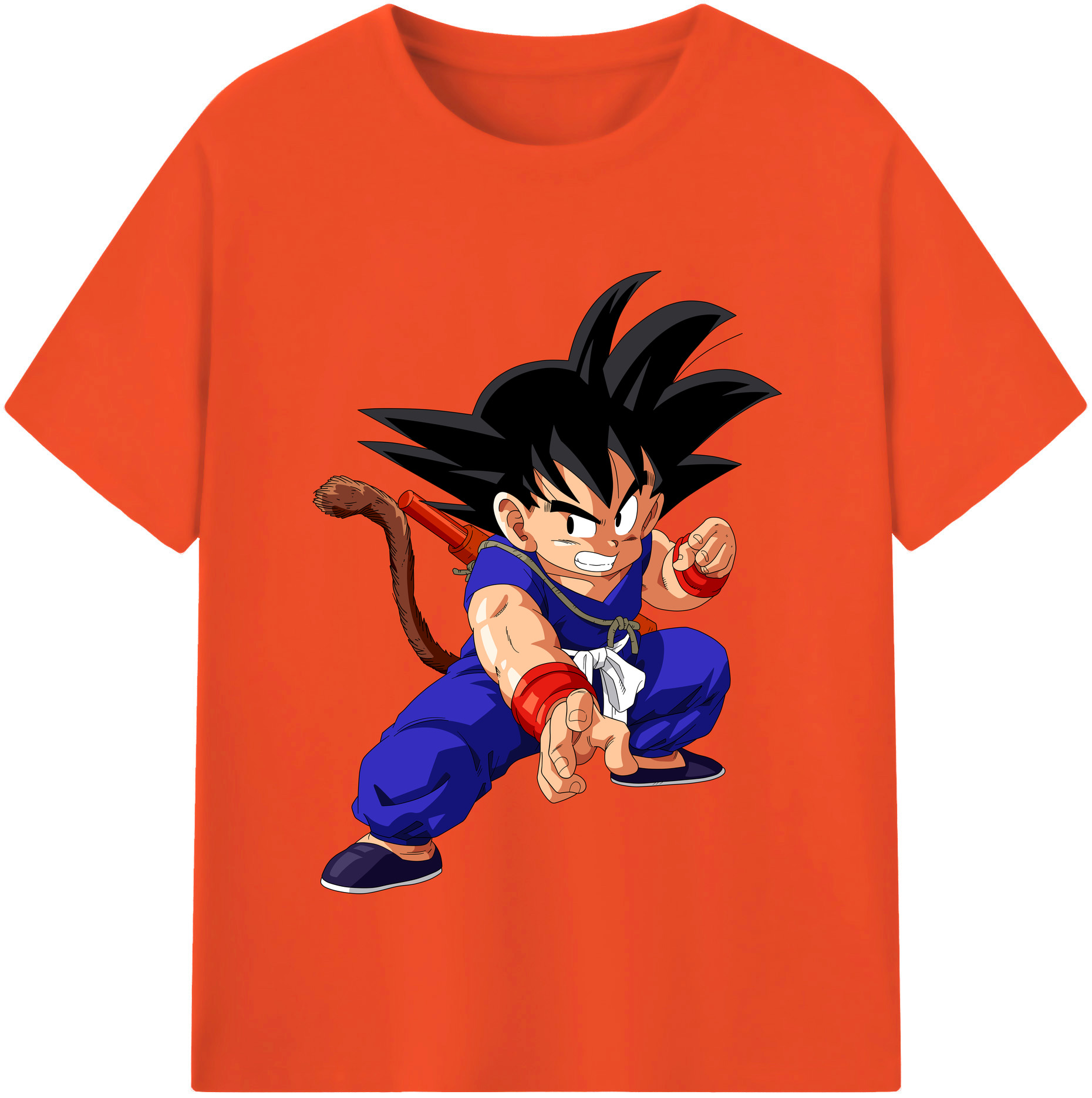 （画像用） ドラゴンボール 孫悟空（そん ごくう）Son Goku カカロット DRAGON BALL Kakarotto 綿100％半袖Tシャツ（フロントプリント）