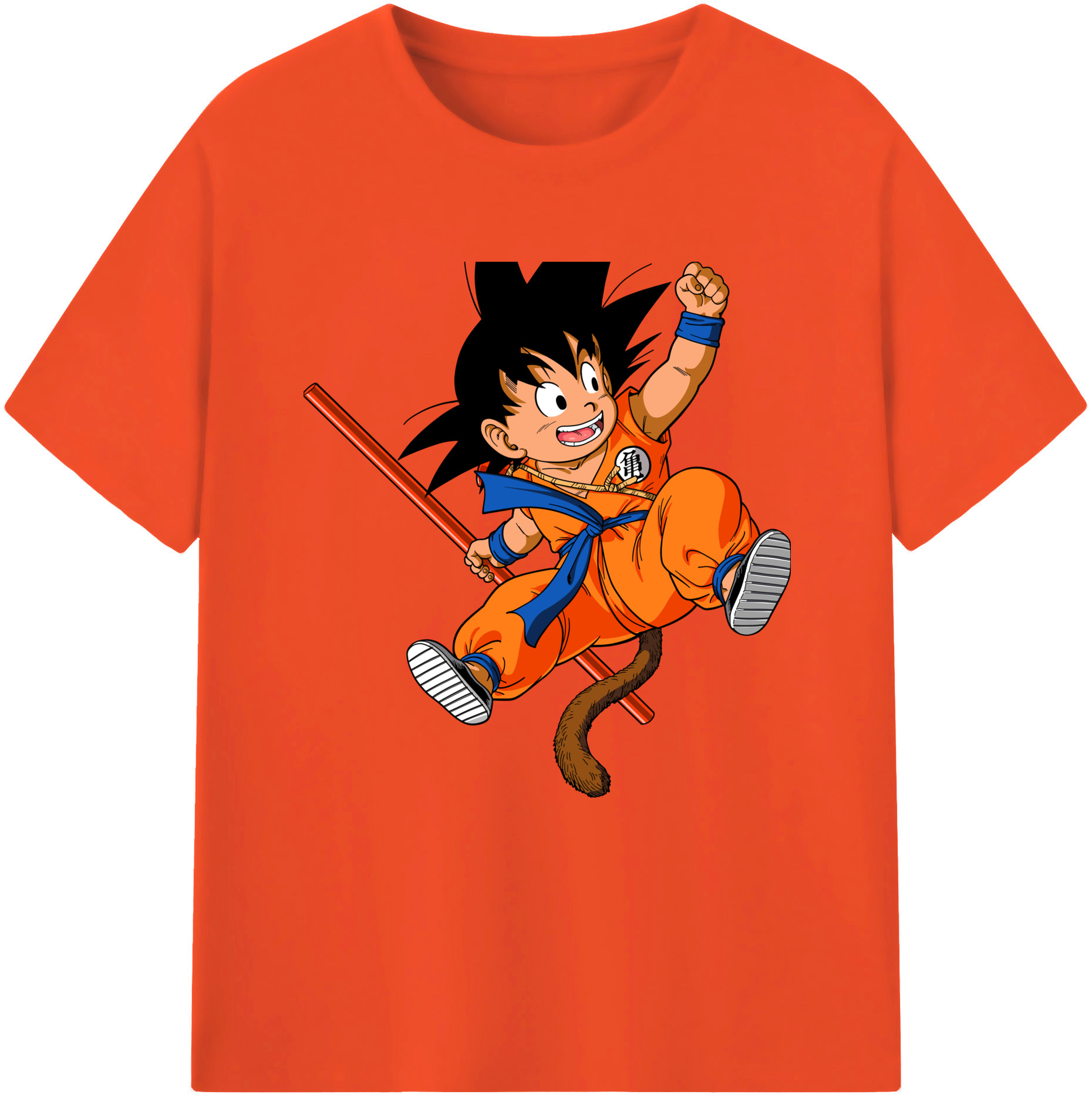 （画像用） ドラゴンボール 孫悟空（そん ごくう）Son Goku カカロット DRAGON BALL Kakarotto 綿100％半袖Tシャツ（フロントプリント）