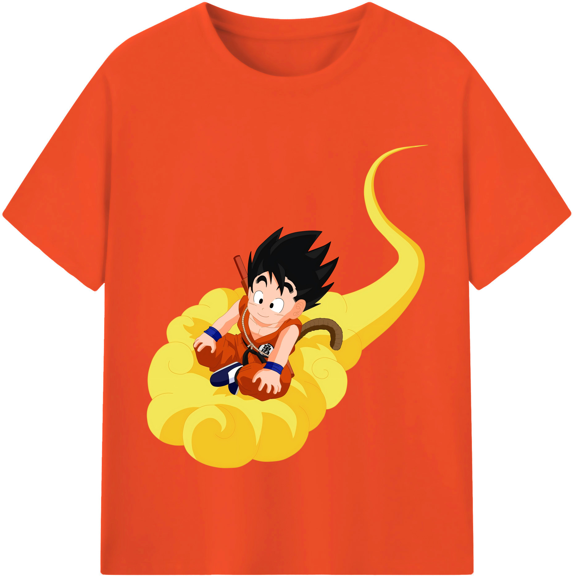 （画像用） ドラゴンボール 孫悟空（そん ごくう）Son Goku カカロット DRAGON BALL Kakarotto 綿100％半袖Tシャツ（フロントプリント）