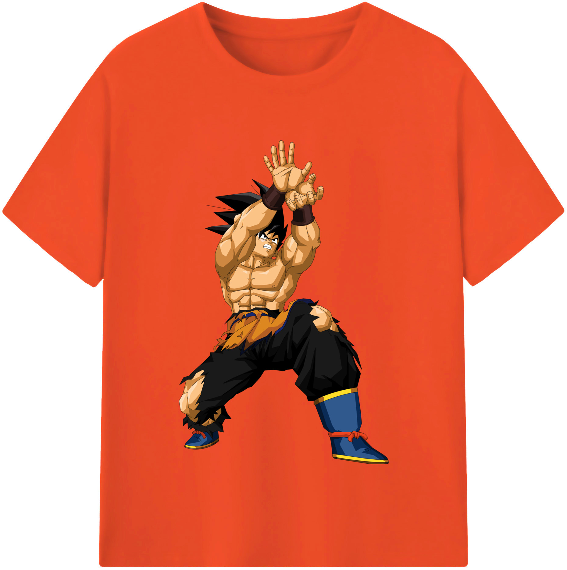 （画像用） ドラゴンボール 孫悟空（そん ごくう）Son Goku カカロット DRAGON BALL Kakarotto 綿100％半袖Tシャツ（フロントプリント）