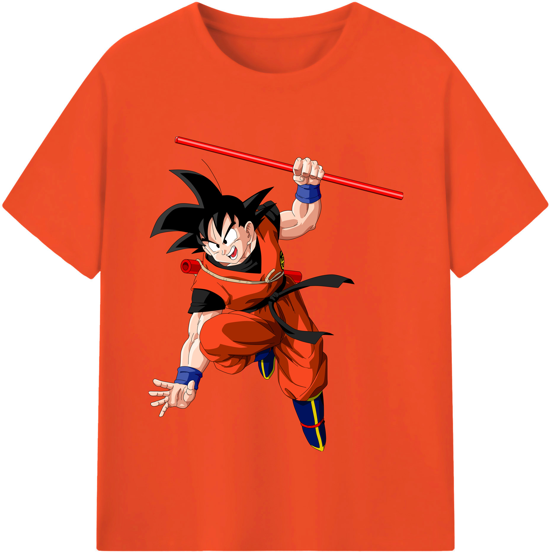 （画像用） ドラゴンボール 孫悟空（そん ごくう）Son Goku カカロット DRAGON BALL Kakarotto 綿100％半袖Tシャツ（フロントプリント）