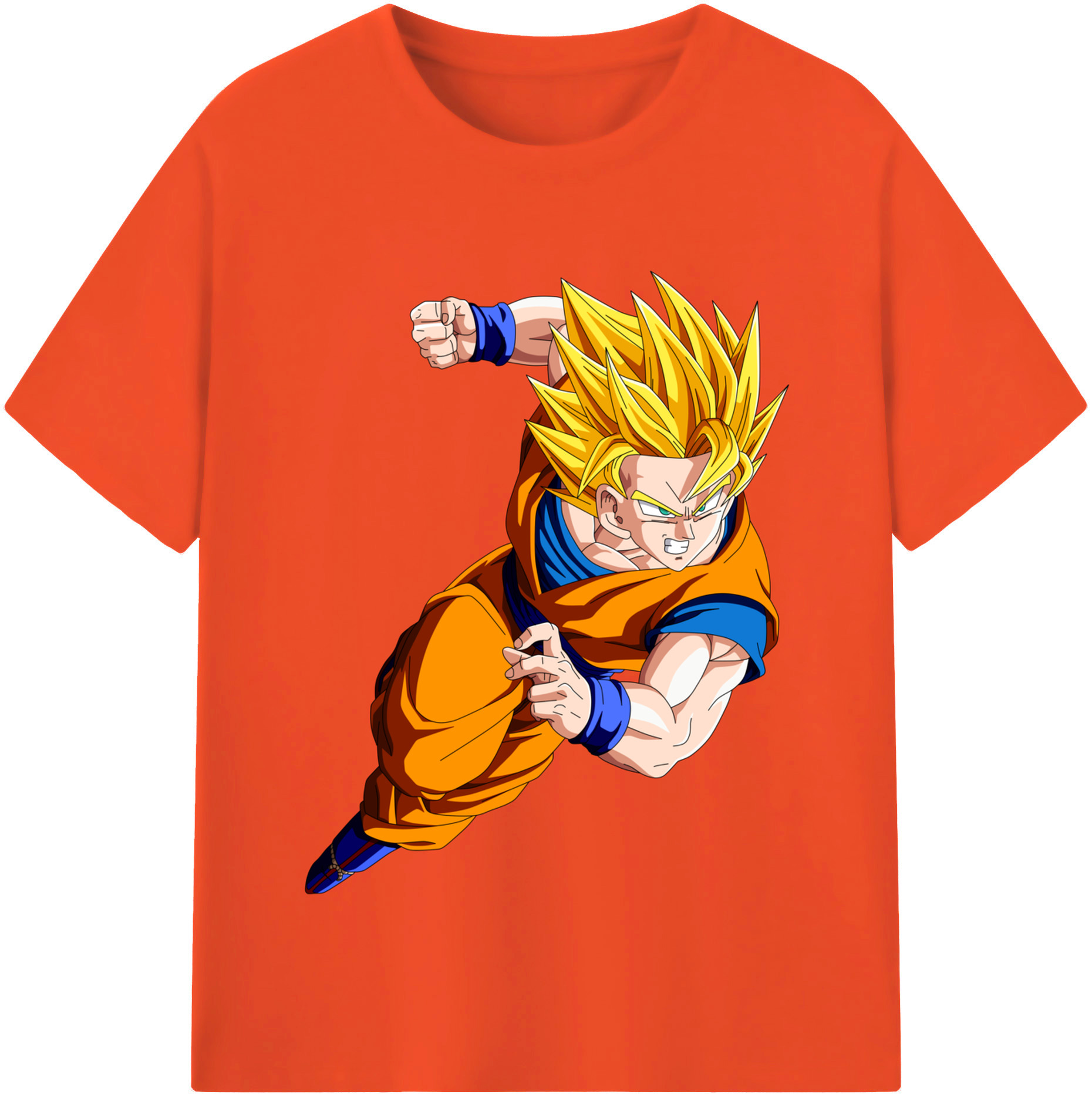 （画像用） ドラゴンボール 孫悟空（そん ごくう）Son Goku カカロット DRAGON BALL Kakarotto 綿100％半袖Tシャツ（フロントプリント）