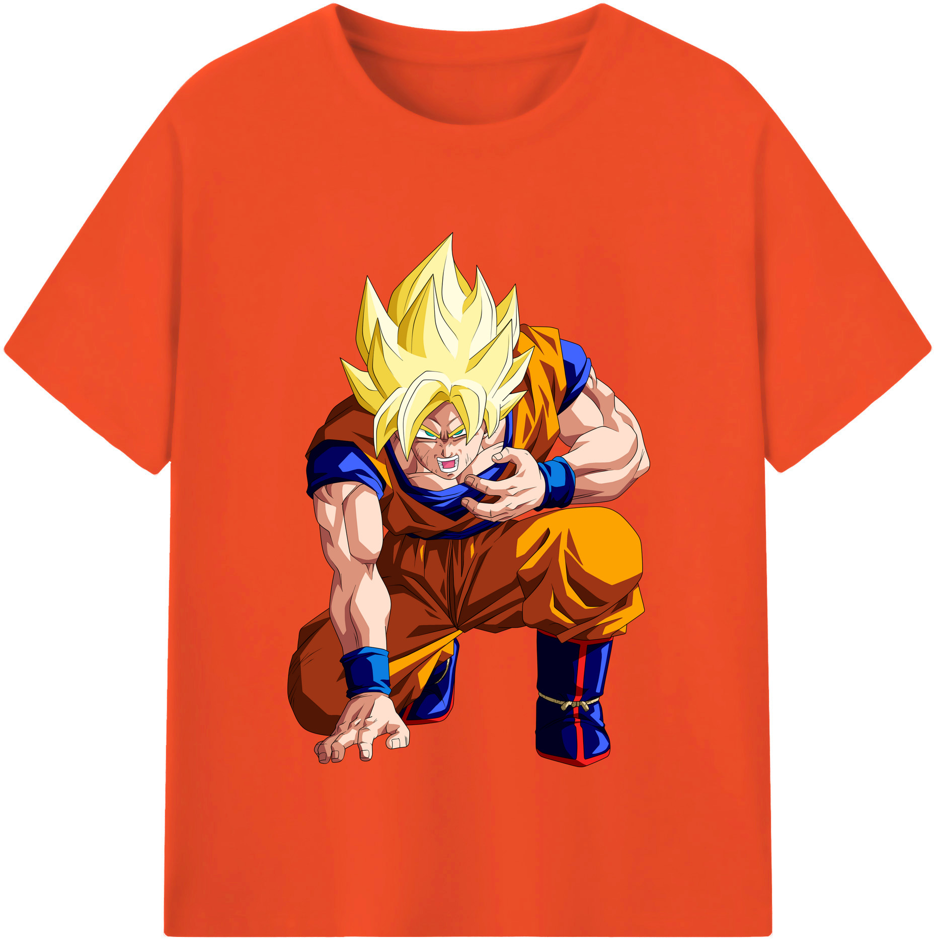 （画像用） ドラゴンボール 孫悟空（そん ごくう）Son Goku カカロット DRAGON BALL Kakarotto 綿100％半袖Tシャツ（フロントプリント）
