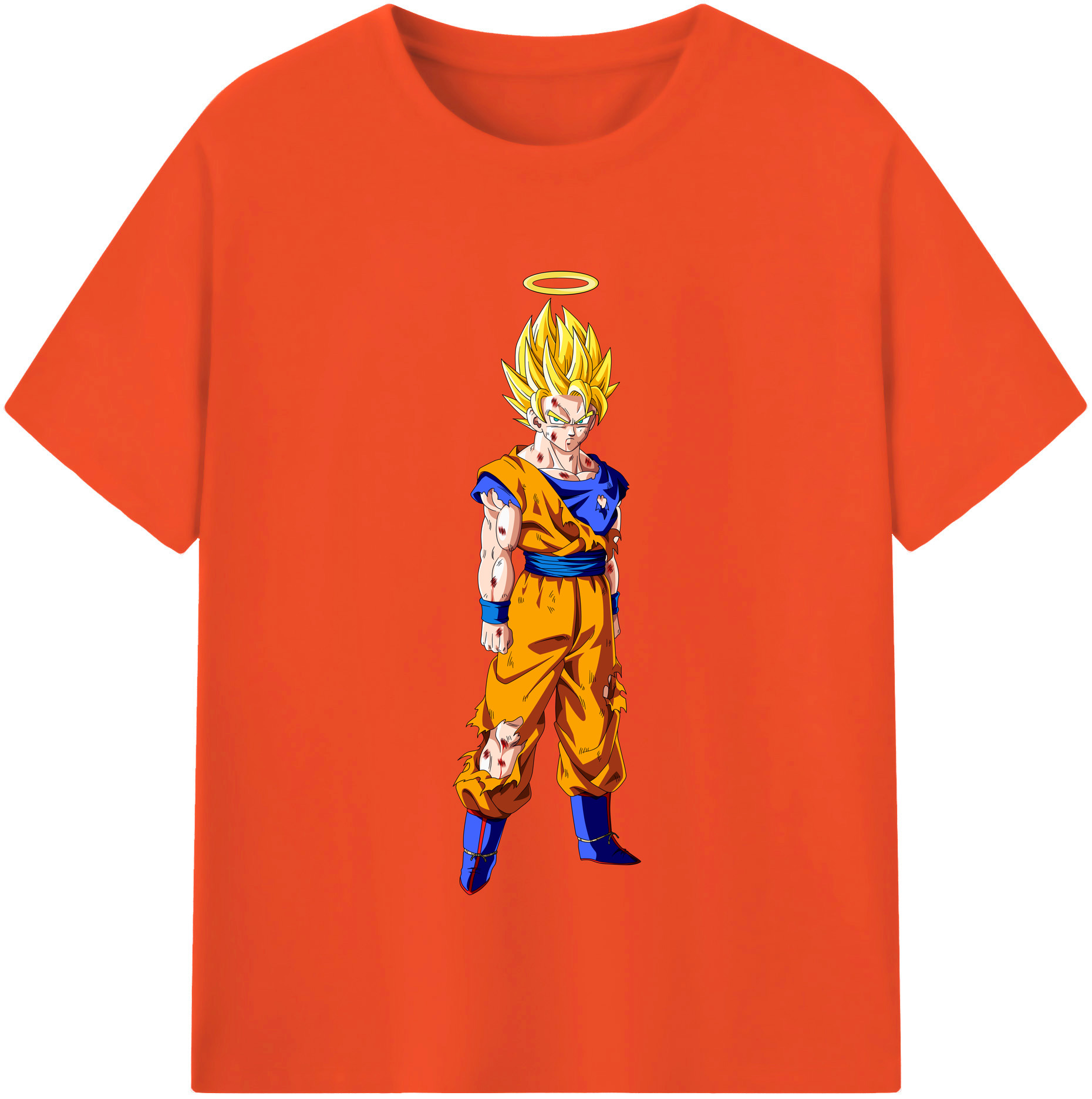 （画像用） ドラゴンボール 孫悟空（そん ごくう）Son Goku カカロット DRAGON BALL Kakarotto 綿100％半袖Tシャツ（フロントプリント）