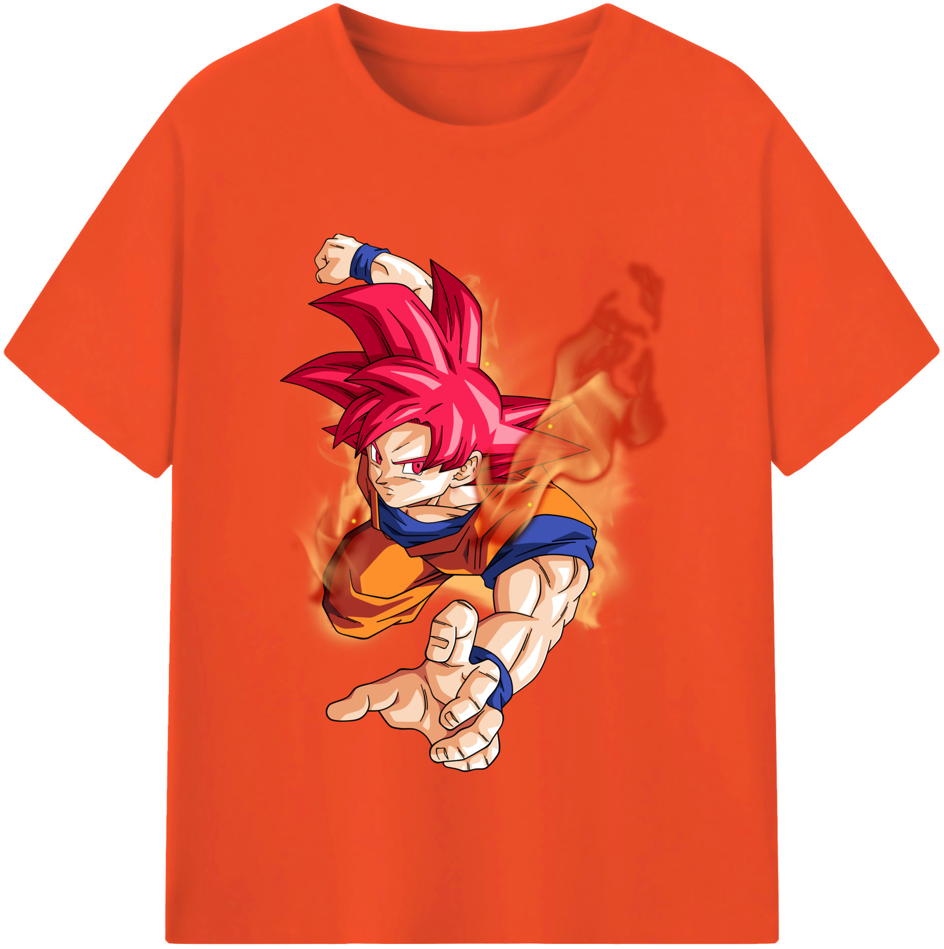 （画像用） ドラゴンボール 孫悟空（そん ごくう）Son Goku カカロット DRAGON BALL Kakarotto 綿100％半袖Tシャツ（フロントプリント）