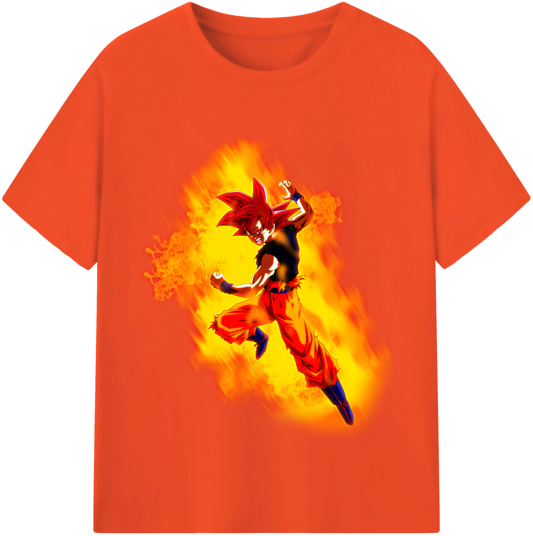（画像用） ドラゴンボール 孫悟空（そん ごくう）Son Goku カカロット DRAGON BALL Kakarotto 綿100％半袖Tシャツ（フロントプリント）