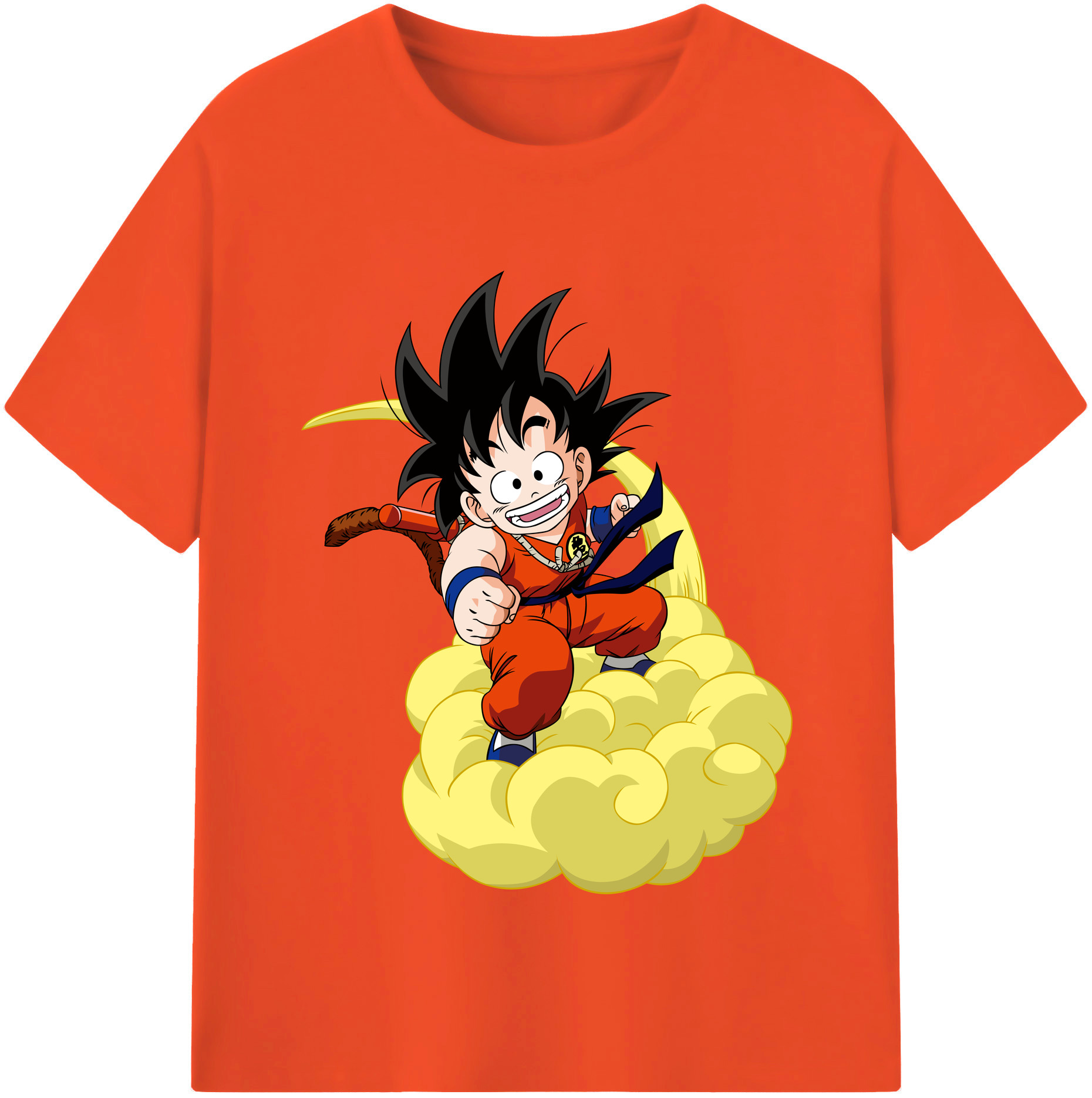 （画像用） ドラゴンボール 孫悟空（そん ごくう）Son Goku カカロット DRAGON BALL Kakarotto 綿100％半袖Tシャツ（フロントプリント）