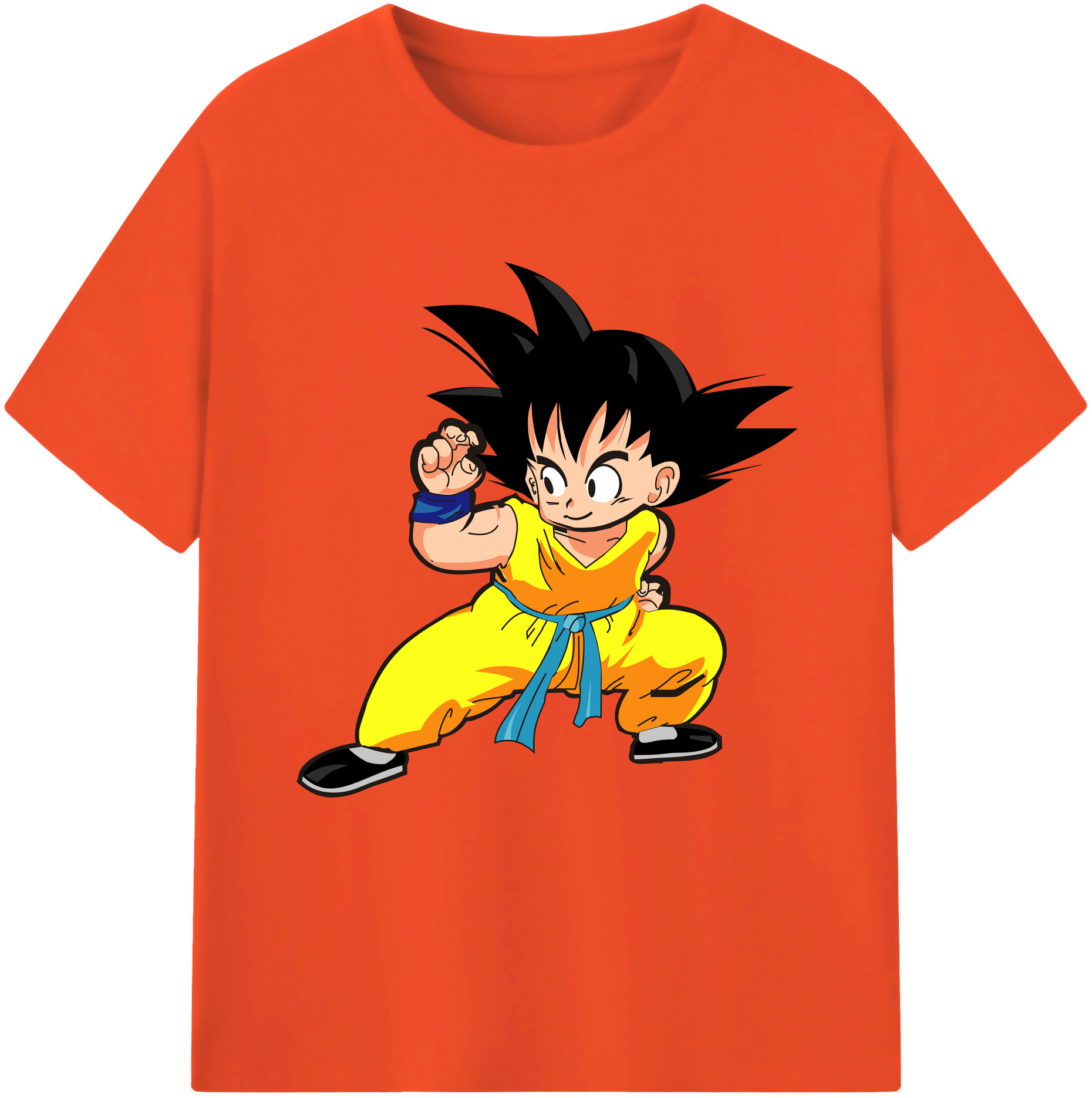 （画像用） ドラゴンボール 孫悟空（そん ごくう）Son Goku カカロット DRAGON BALL Kakarotto 綿100％半袖Tシャツ（フロントプリント）