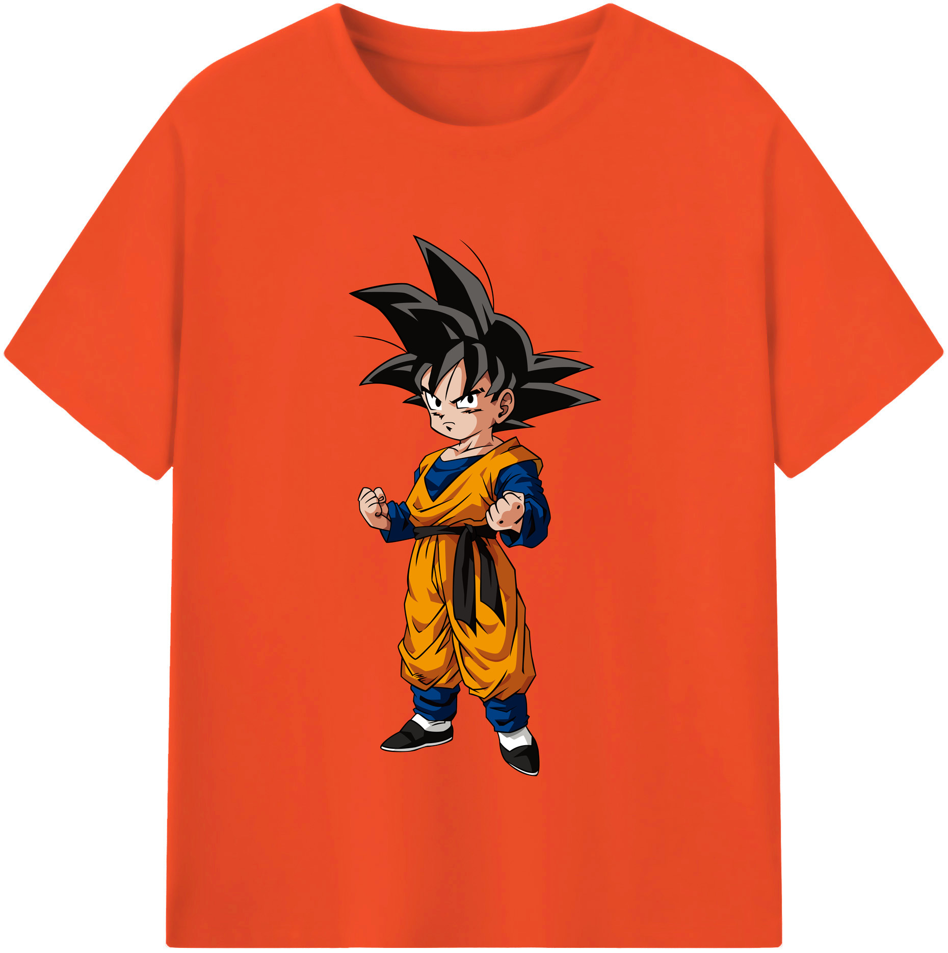 （画像用） ドラゴンボール 孫悟空（そん ごくう）Son Goku カカロット DRAGON BALL Kakarotto 綿100％半袖Tシャツ（フロントプリント）