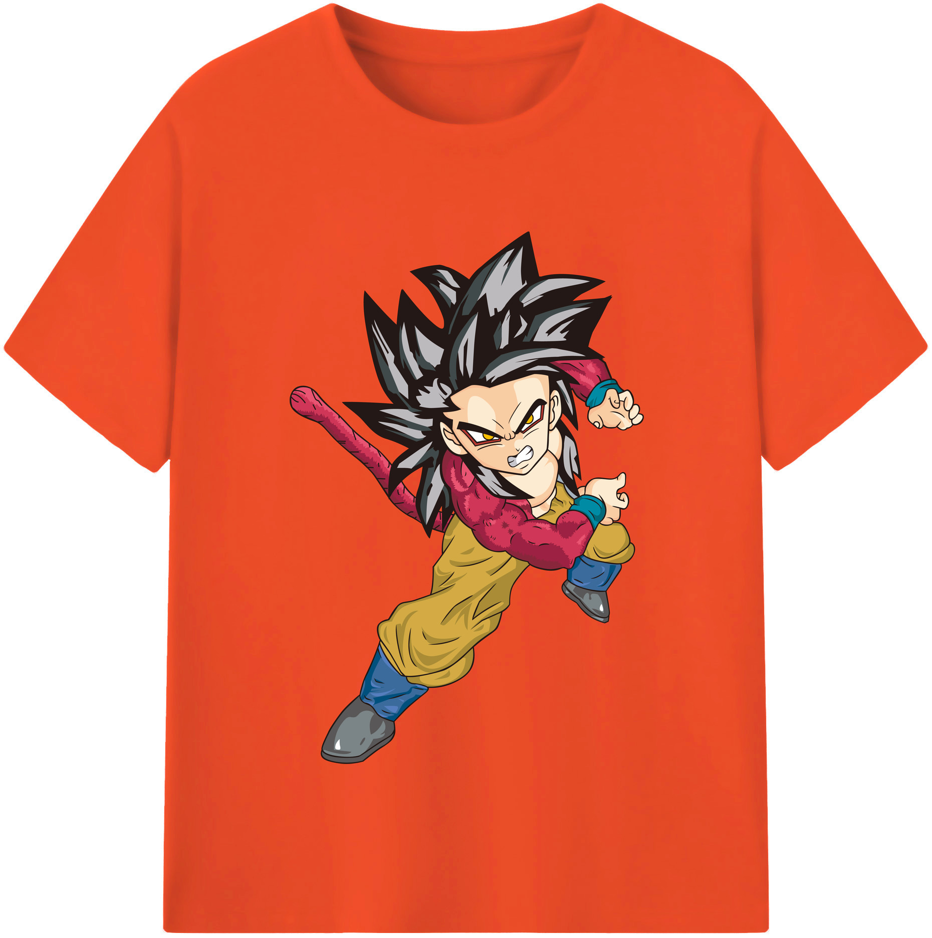 （画像用） ドラゴンボール 孫悟空（そん ごくう）Son Goku カカロット DRAGON BALL Kakarotto 綿100％半袖Tシャツ（フロントプリント）