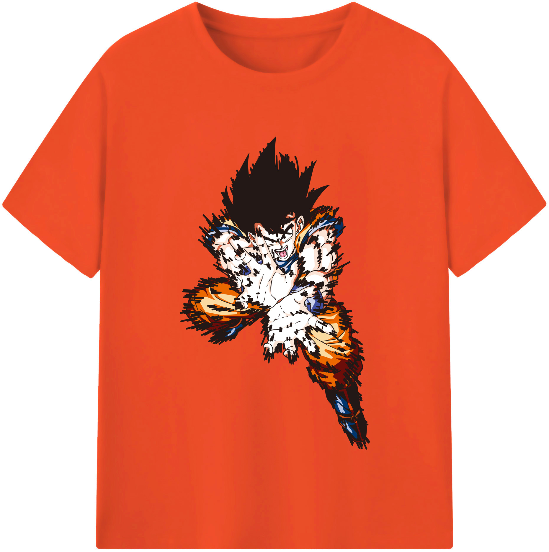 （画像用） ドラゴンボール 孫悟空（そん ごくう）Son Goku カカロット DRAGON BALL Kakarotto 綿100％半袖Tシャツ（フロントプリント）