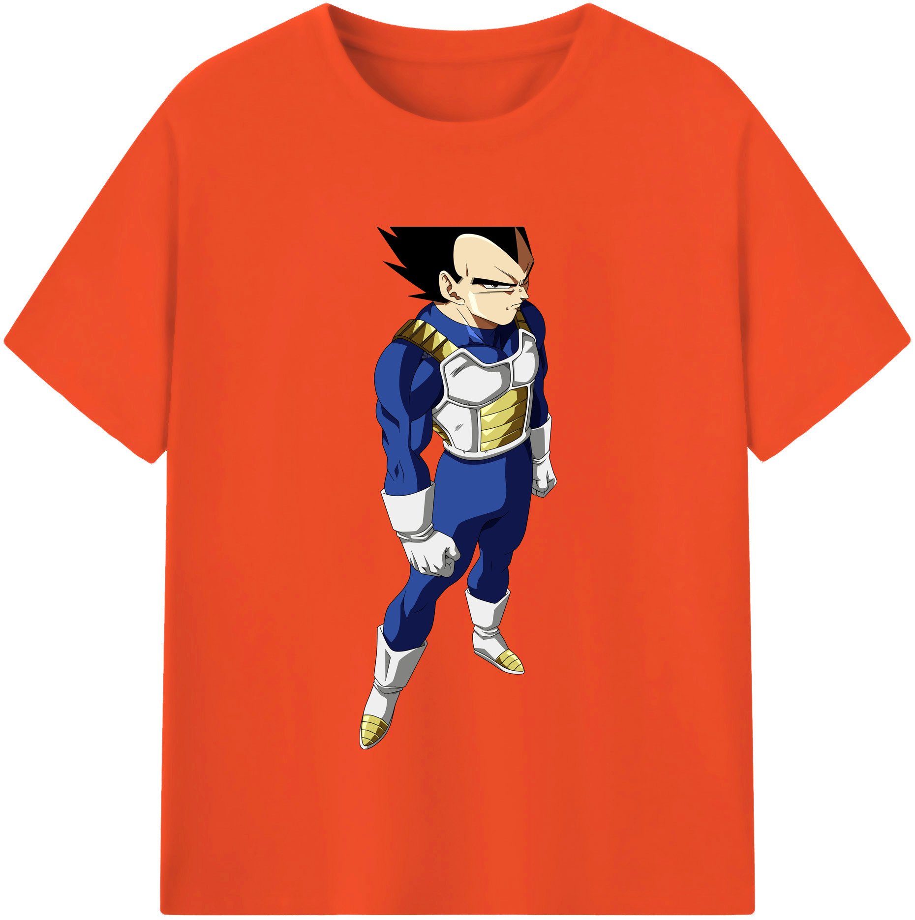 （画像用） ドラゴンボール ベジータ四世（Bejīta Yonsei）DRAGON BALL Vegeta IV 綿100％半袖Tシャツ（フロントプリント）