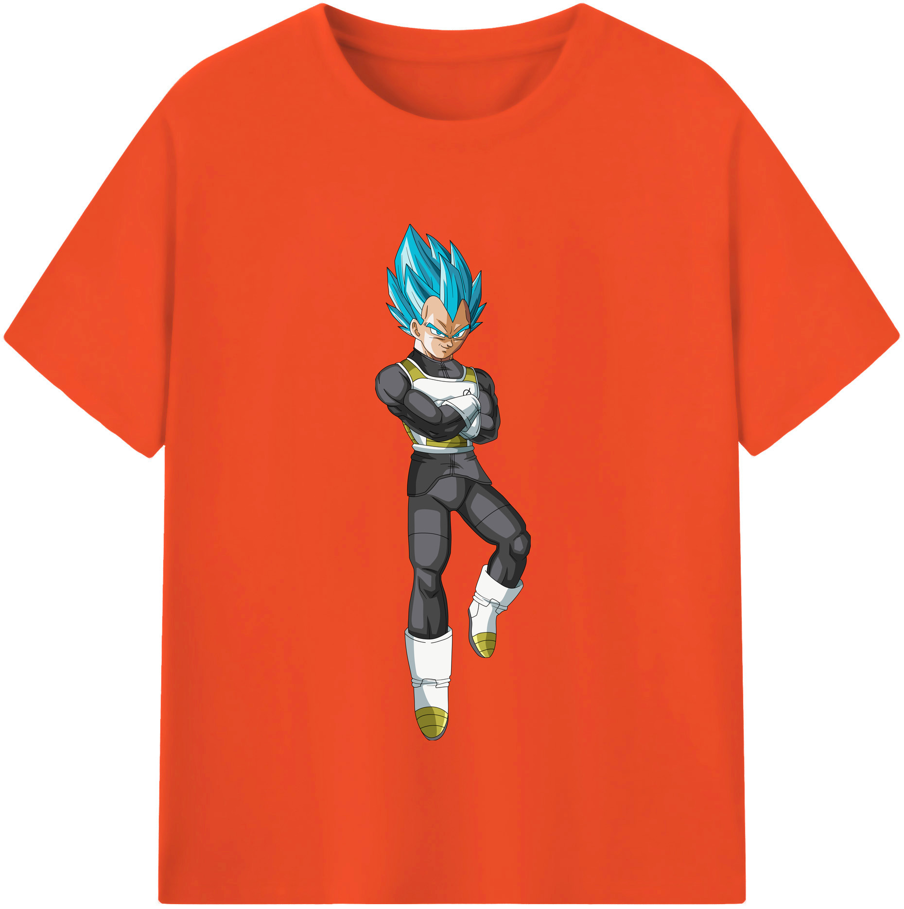 （画像用） ドラゴンボール ベジータ四世（Bejīta Yonsei）DRAGON BALL Vegeta IV 綿100％半袖Tシャツ（フロントプリント）