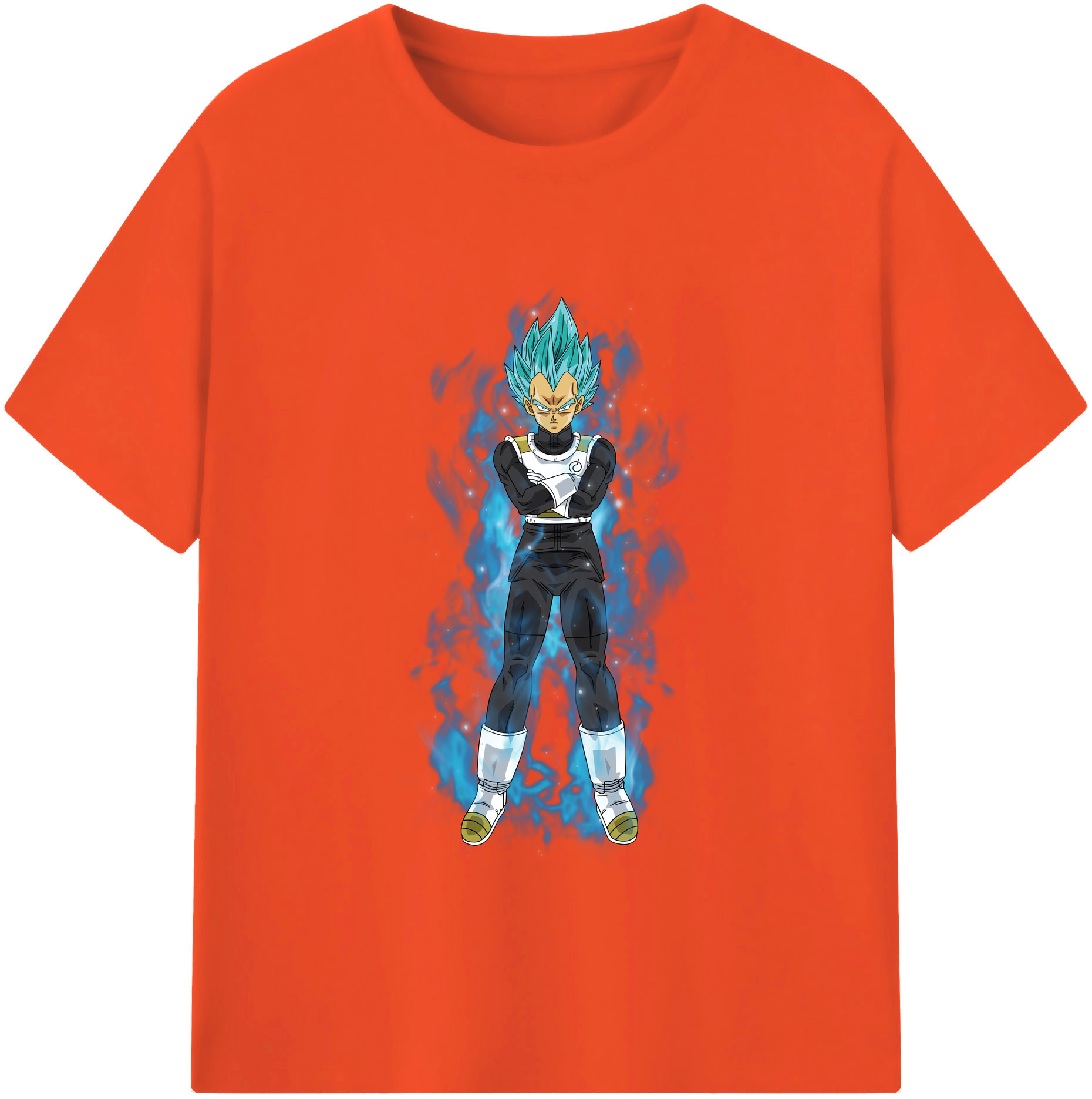 （画像用） ドラゴンボール ベジータ四世（Bejīta Yonsei）DRAGON BALL Vegeta IV 綿100％半袖Tシャツ（フロントプリント）