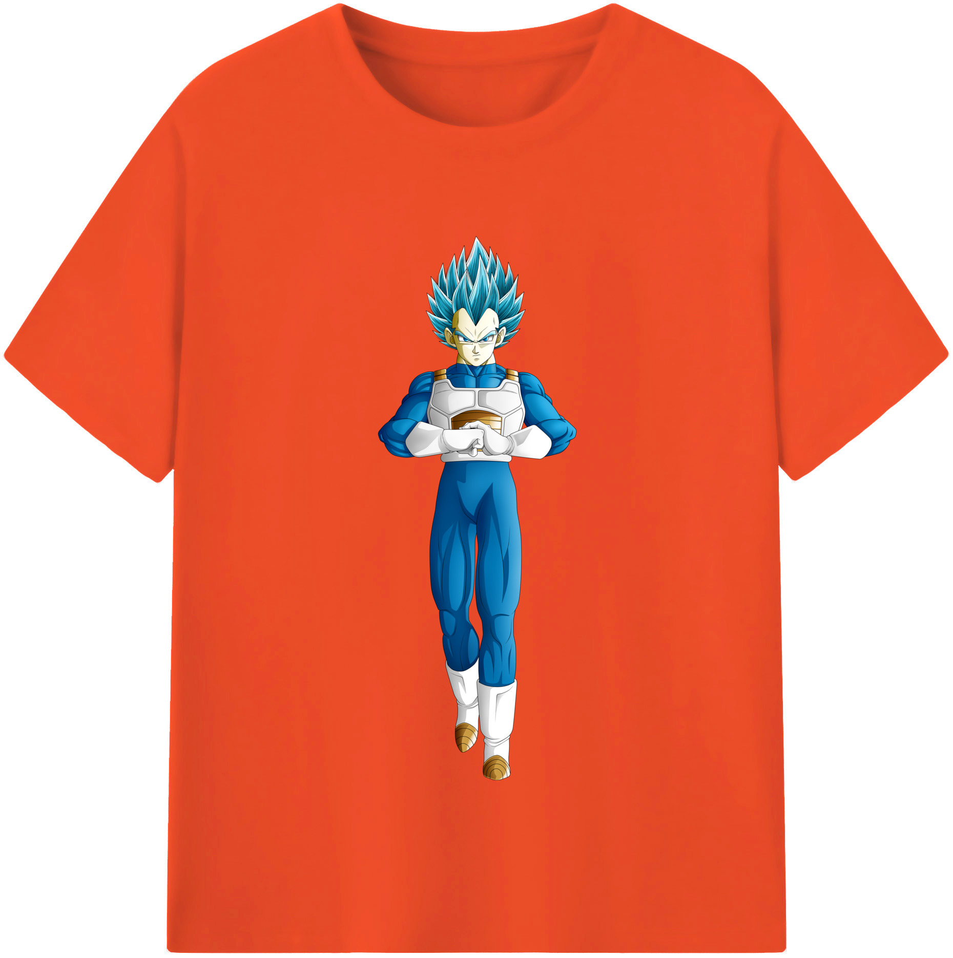 （画像用） ドラゴンボール ベジータ四世（Bejīta Yonsei）DRAGON BALL Vegeta IV 綿100％半袖Tシャツ（フロントプリント）