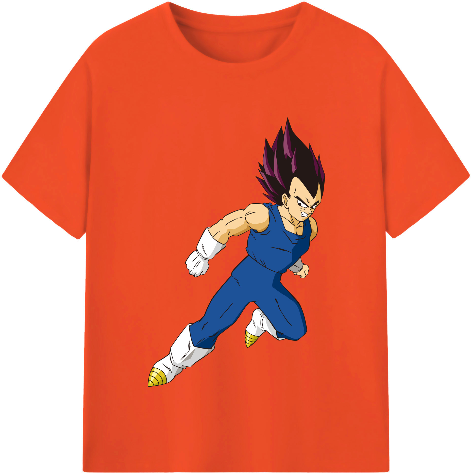 （画像用） ドラゴンボール ベジータ四世（Bejīta Yonsei）DRAGON BALL Vegeta IV 綿100％半袖Tシャツ（フロントプリント）