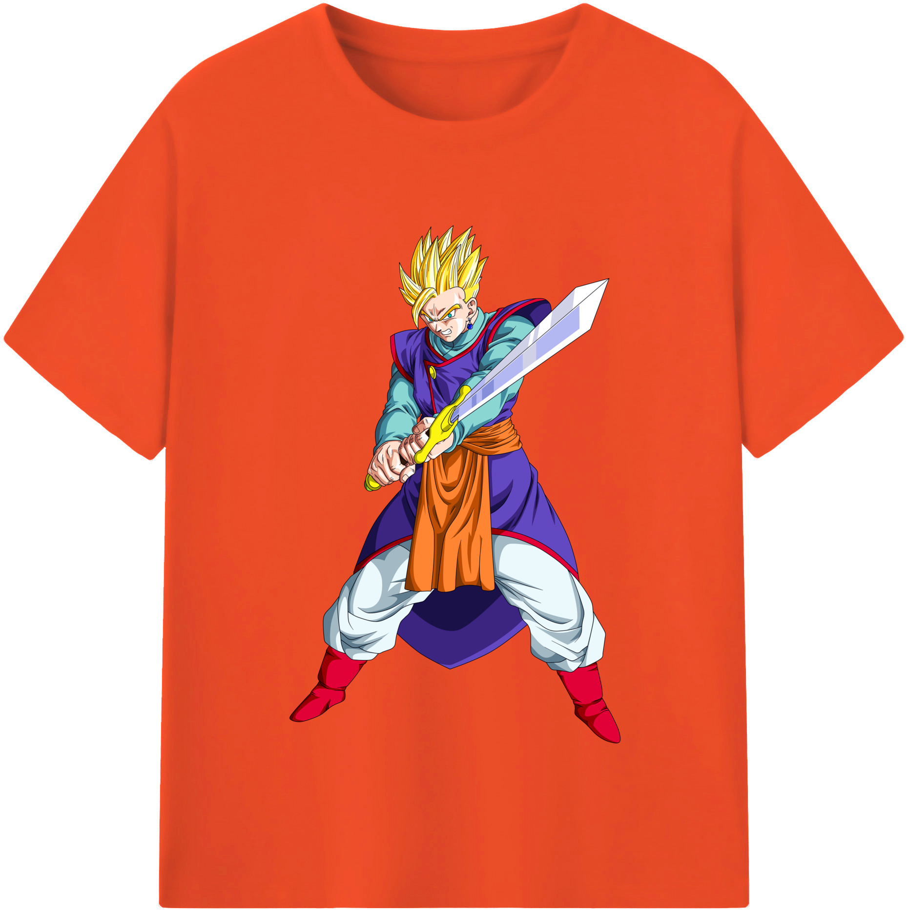 （画像用） ドラゴンボール 孫 悟飯（そんごはん）DRAGON BALL Son Gohan 綿100％半袖Tシャツ（フロントプリント）