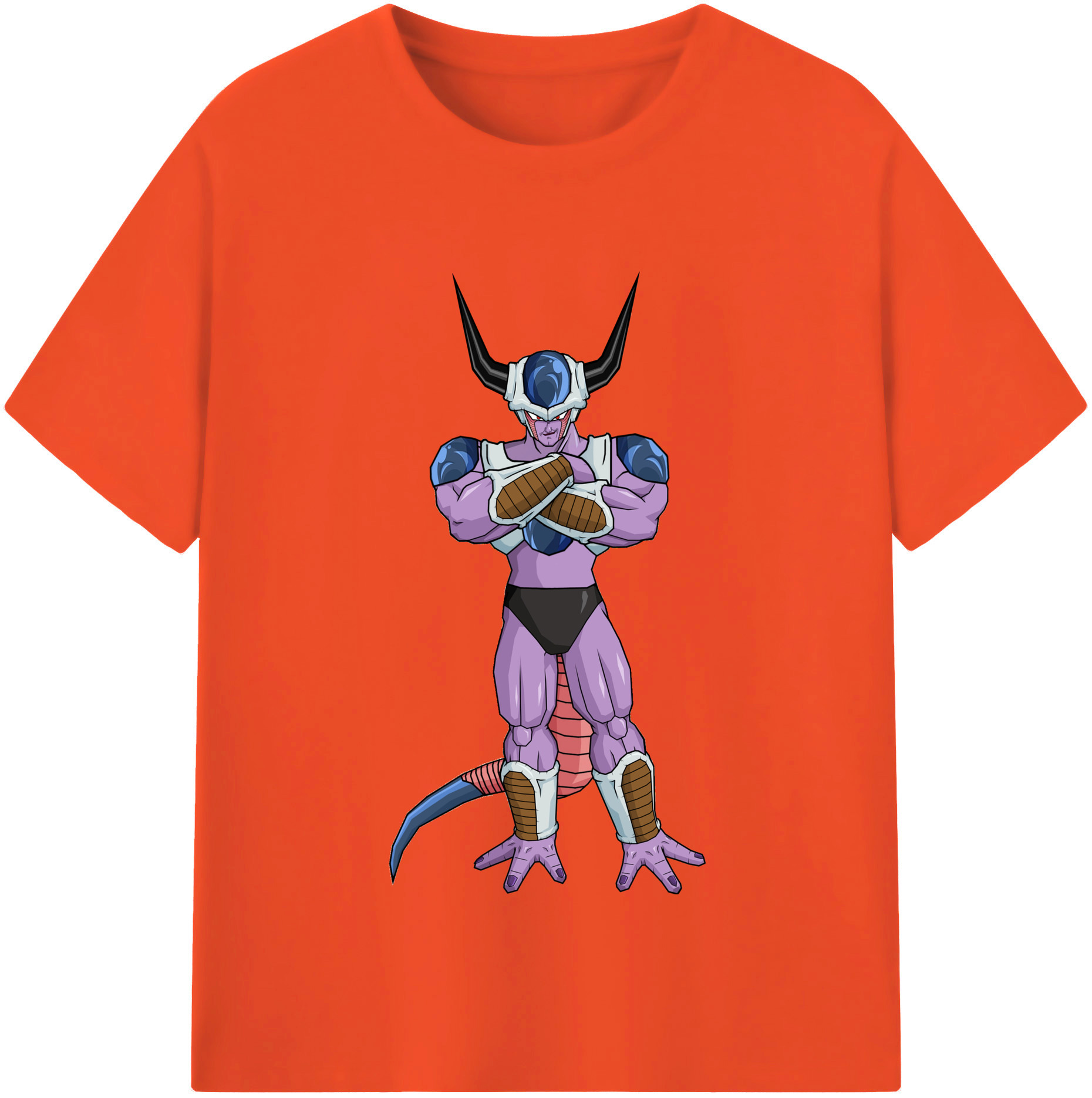 （画像用） ドラゴンボール フリーザ DRAGON BALL Frieza 綿100％半袖Tシャツ（フロントプリント）