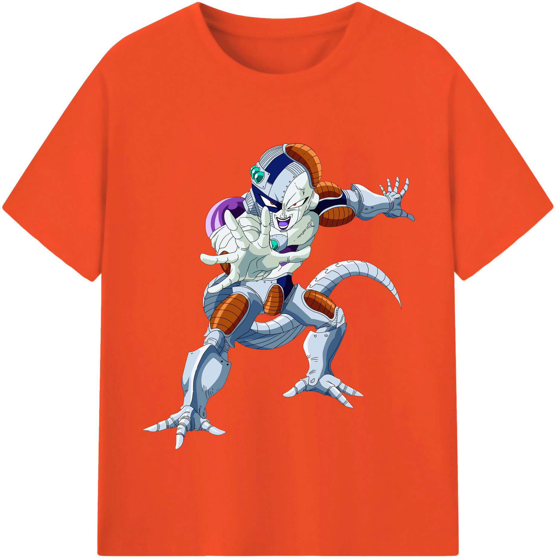 （画像用） ドラゴンボール フリーザ DRAGON BALL Frieza 綿100％半袖Tシャツ（フロントプリント）