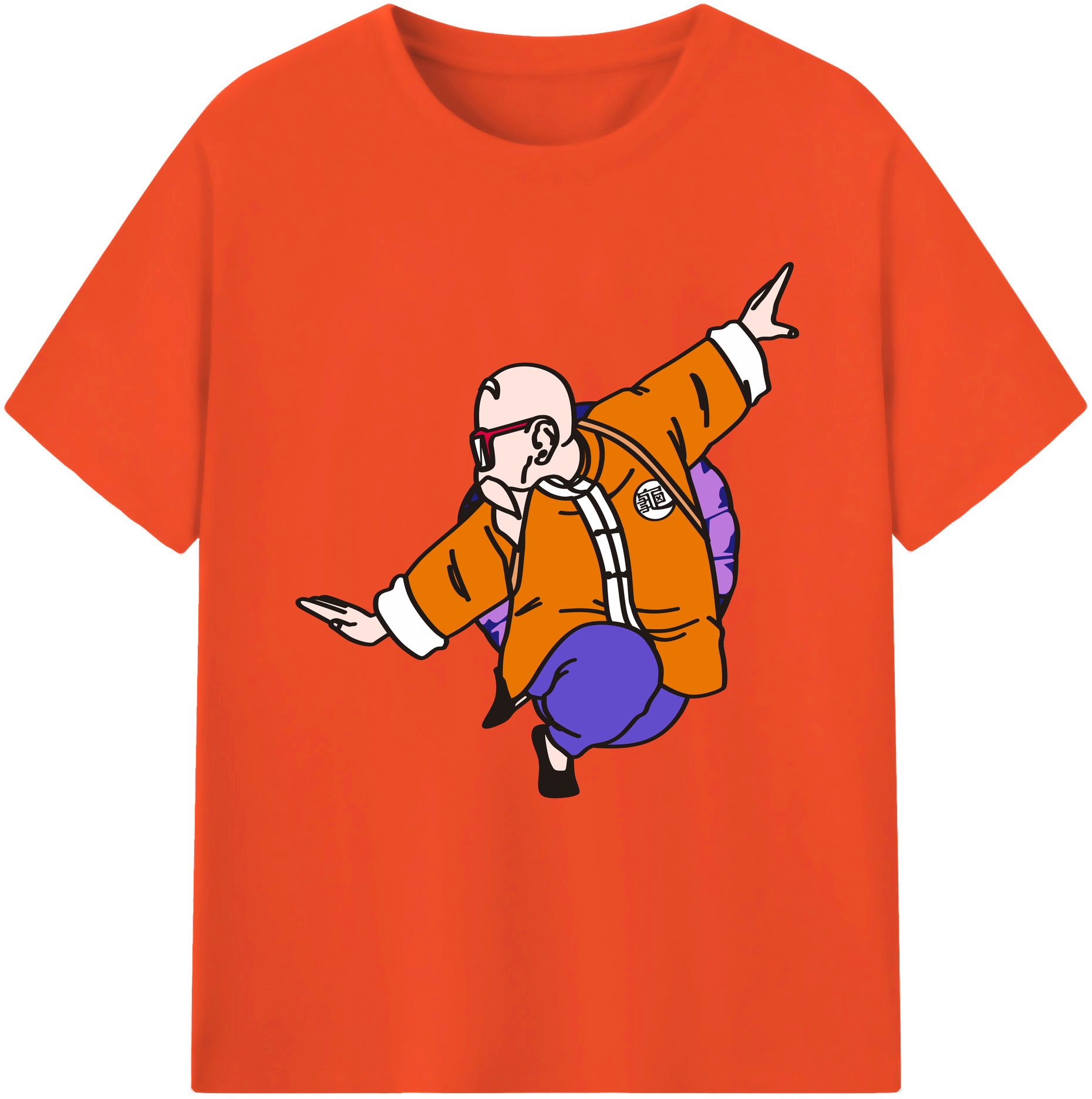 （画像用） ドラゴンボール 亀仙人（かめせんにん） DRAGON BALL Master Roshi Kame Sennin 綿100％半袖Tシャツ（フロントプリント）