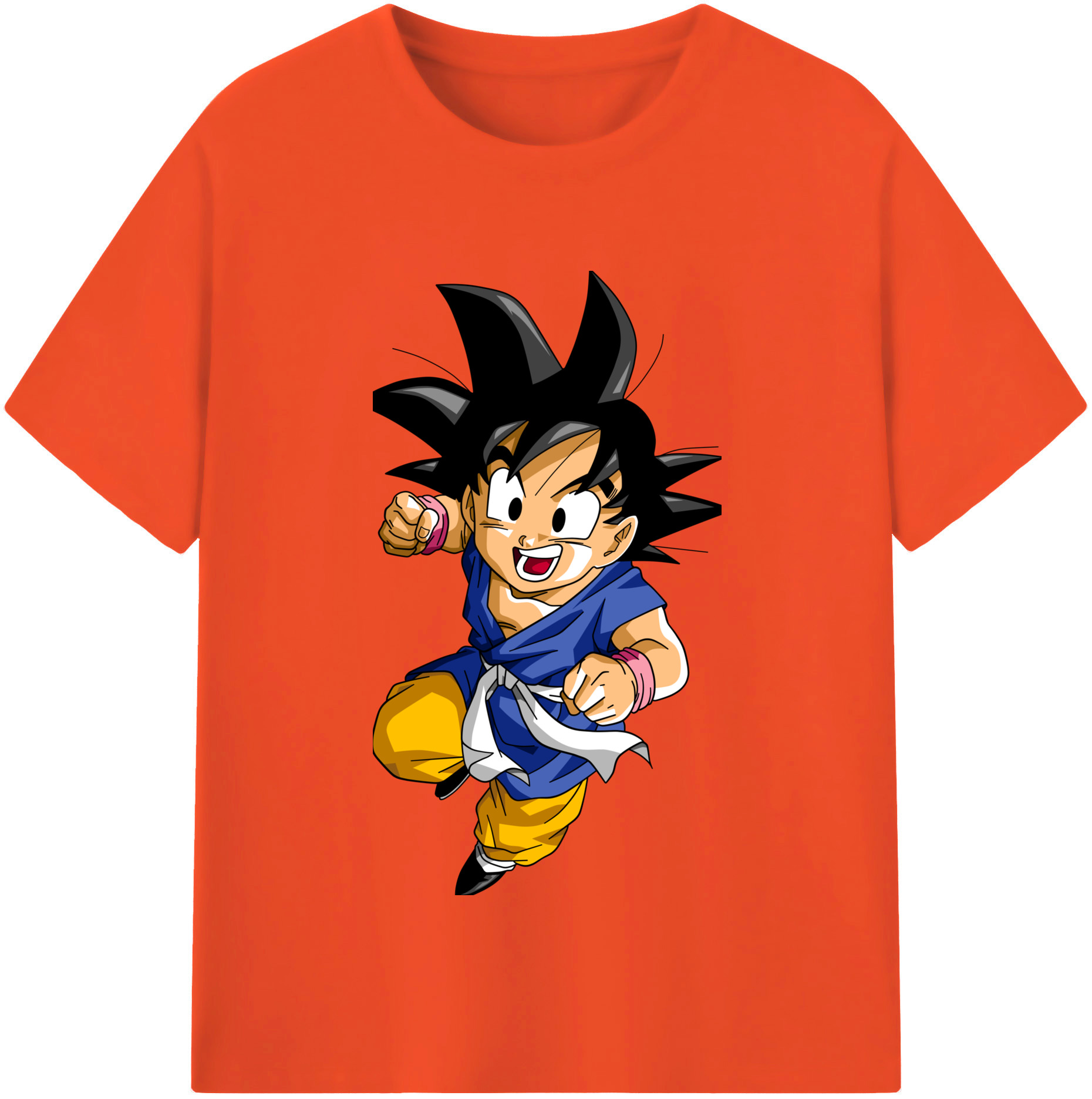 （画像用） ドラゴンボール 孫悟天 そん ごてん DRAGON BALL Son Goten 綿100％半袖Tシャツ（フロントプリント）