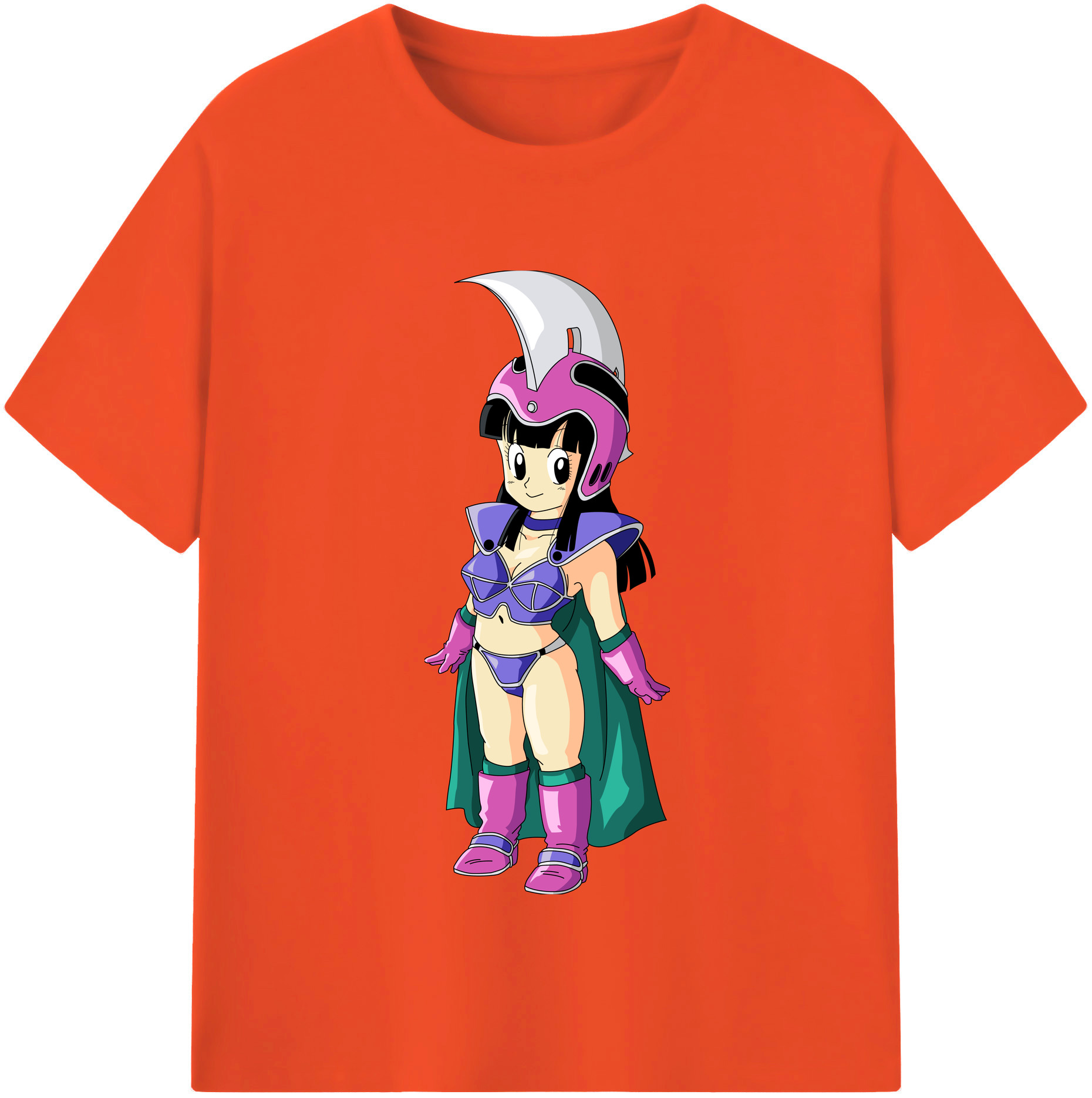 （画像用） ドラゴンボール チチ DRAGON BALL Chichi 綿100％半袖Tシャツ（フロントプリント）