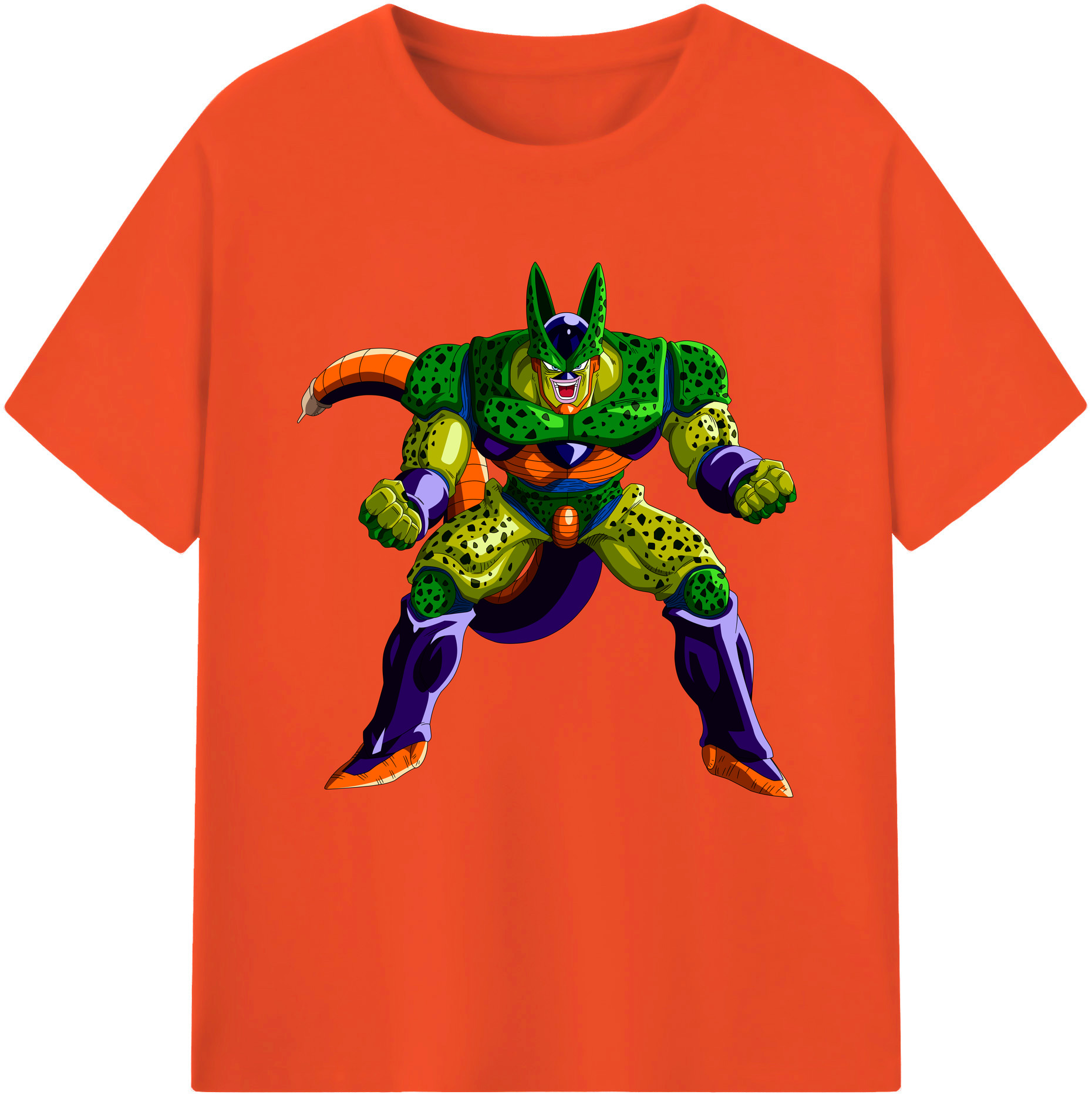 （画像用） ドラゴンボール セル DRAGON BALL Cell 綿100％半袖Tシャツ（フロントプリント）