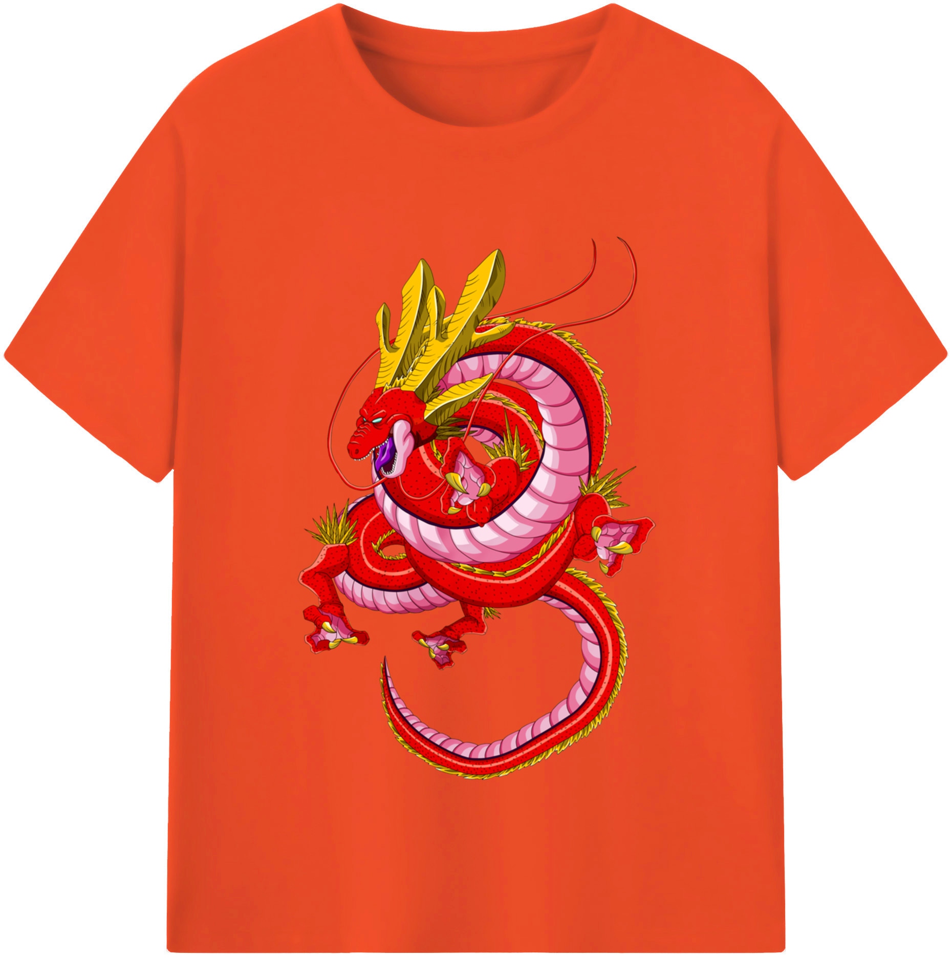 （画像用） ドラゴンボール 神龍 シェンロン DRAGON BALL Shenron 綿100％半袖Tシャツ（フロントプリント）