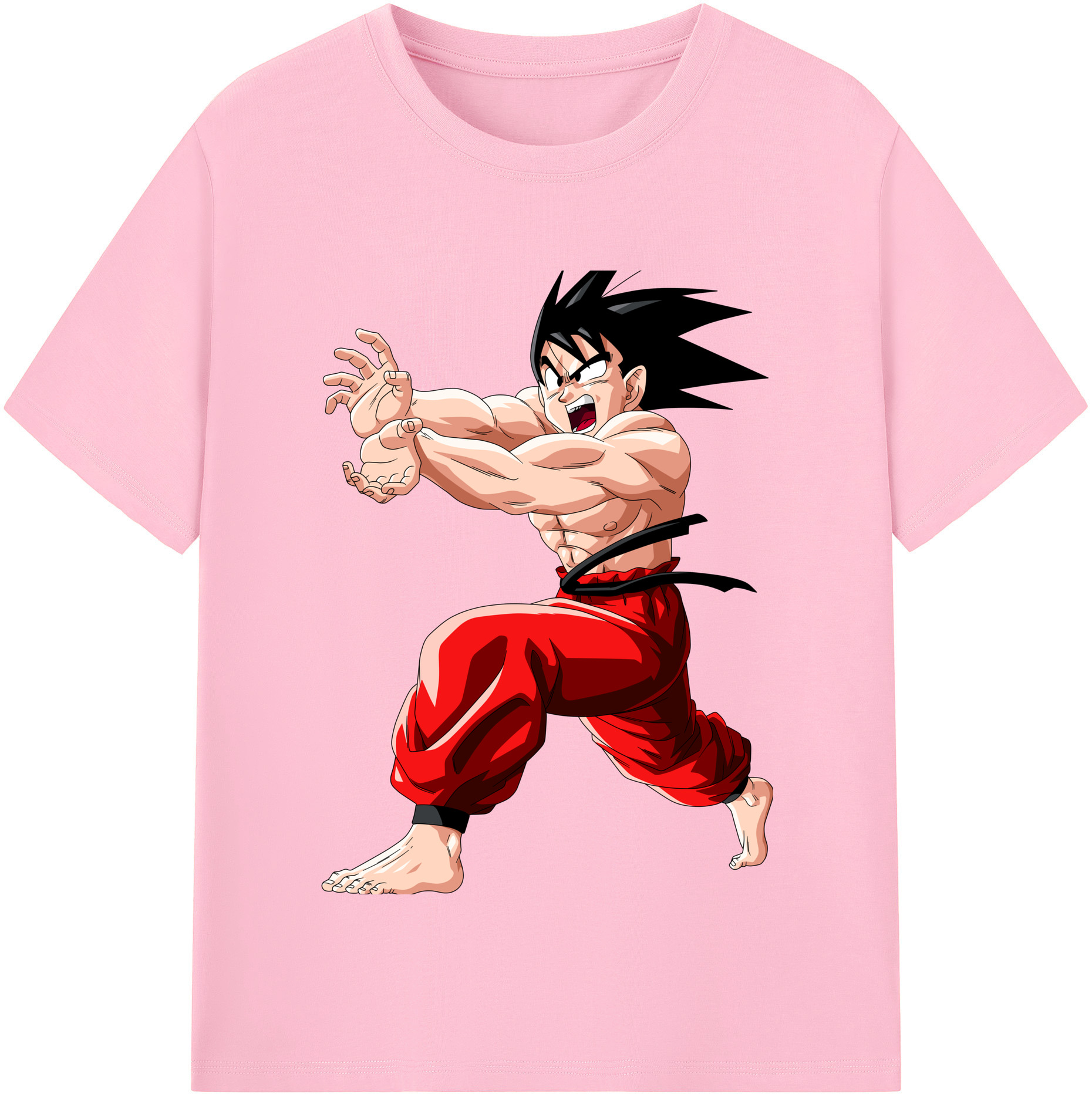 （画像用） ドラゴンボール 孫悟空（そん ごくう）Son Goku カカロット DRAGON BALL Kakarotto 綿100％半袖Tシャツ（フロントプリント）