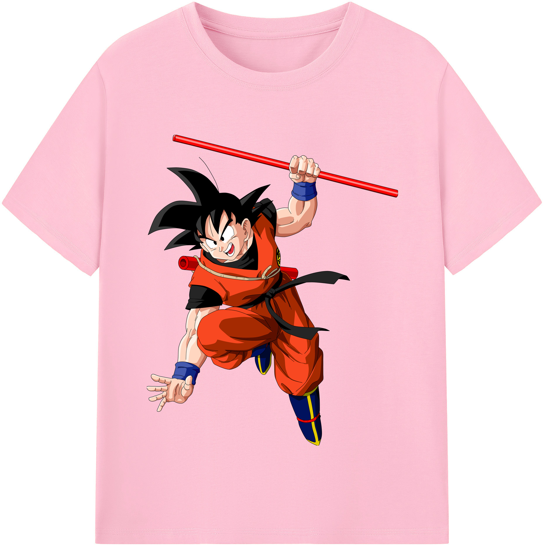 （画像用） ドラゴンボール 孫悟空（そん ごくう）Son Goku カカロット DRAGON BALL Kakarotto 綿100％半袖Tシャツ（フロントプリント）