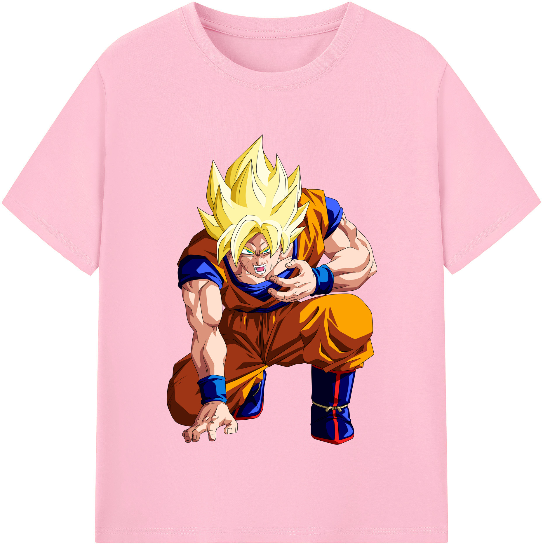 （画像用） ドラゴンボール 孫悟空（そん ごくう）Son Goku カカロット DRAGON BALL Kakarotto 綿100％半袖Tシャツ（フロントプリント）