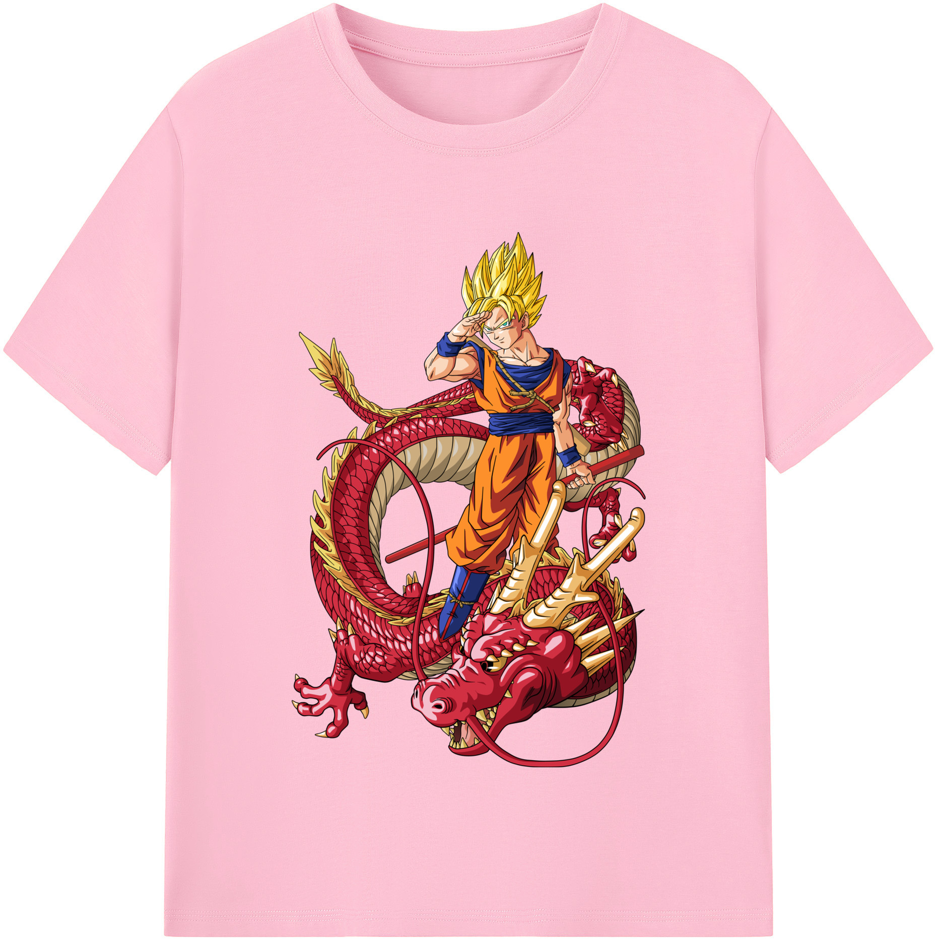 （画像用） ドラゴンボール 孫悟空（そん ごくう）Son Goku カカロット DRAGON BALL Kakarotto 綿100％半袖Tシャツ（フロントプリント）
