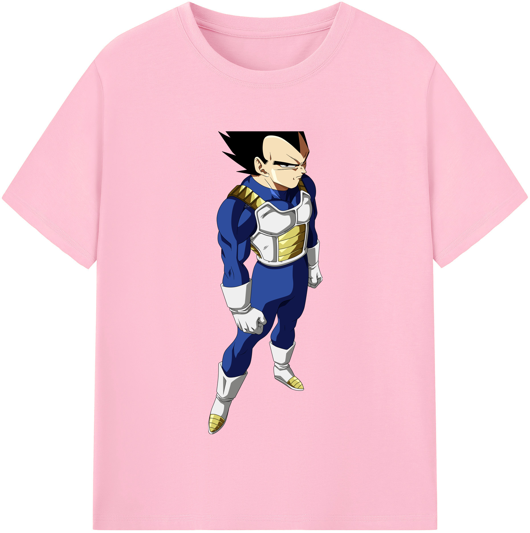 （画像用） ドラゴンボール ベジータ四世（Bejīta Yonsei）DRAGON BALL Vegeta IV 綿100％半袖Tシャツ（フロントプリント）